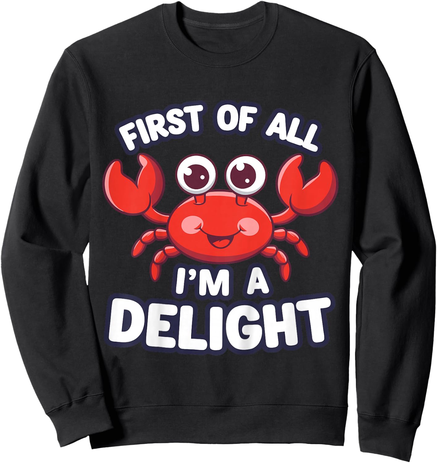 Hilarious Crab Kids Sweatshirt - Sweatshirt | Black