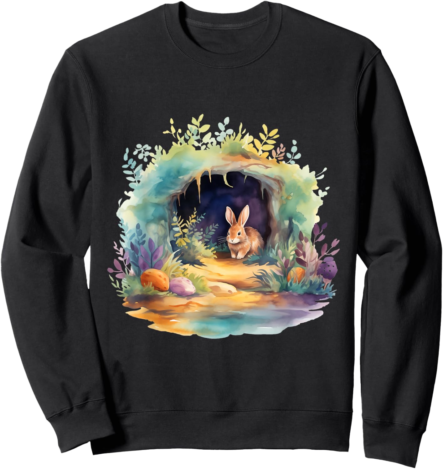 Easter Ostara Eostre Pagan Witchcraft Spring Moon Sweatshirt - Sweatshirt | Black