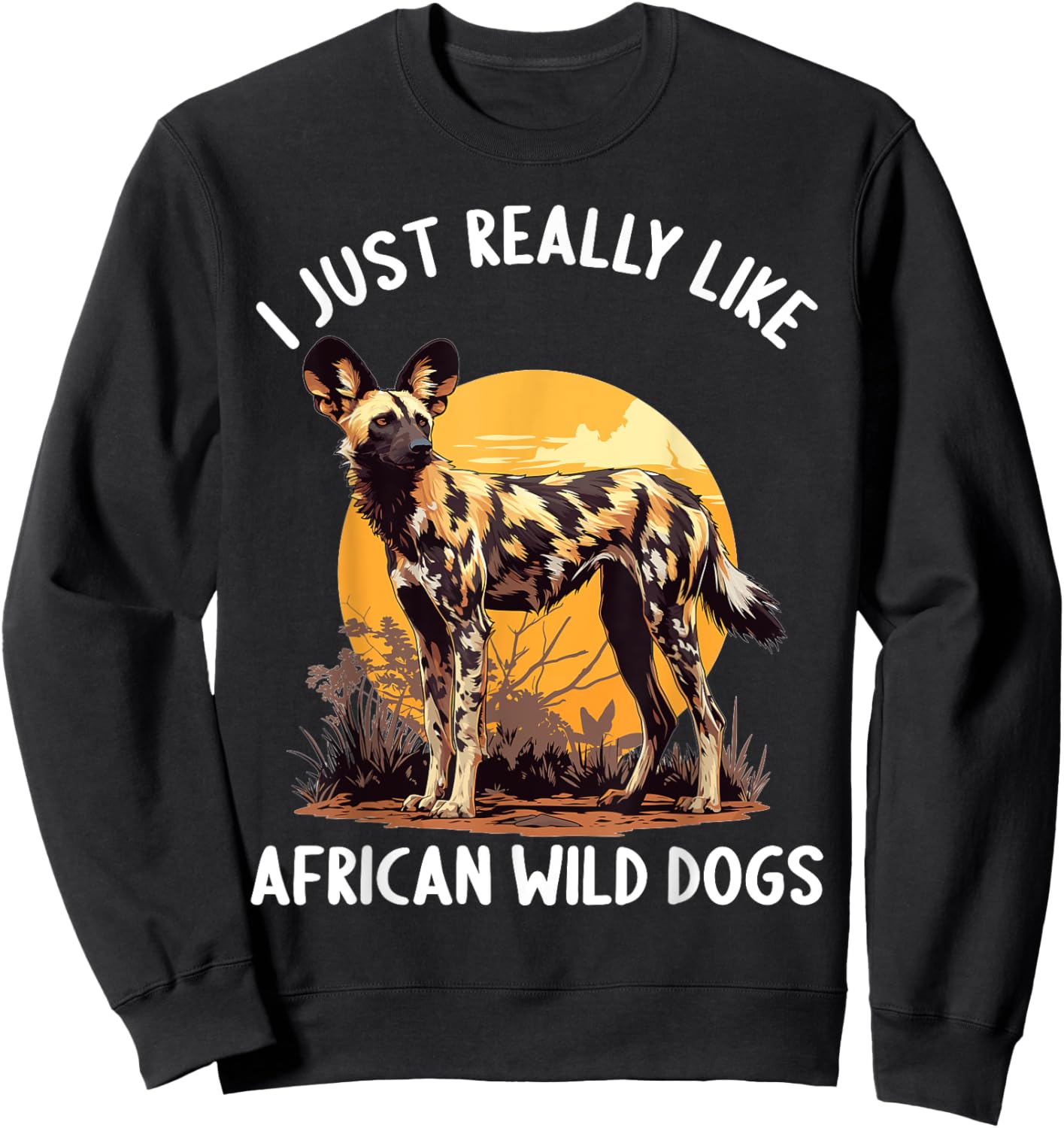 I just really like Wild Dogs Lovers Wild Dog Sweatshirt - Sweatshirt | Black