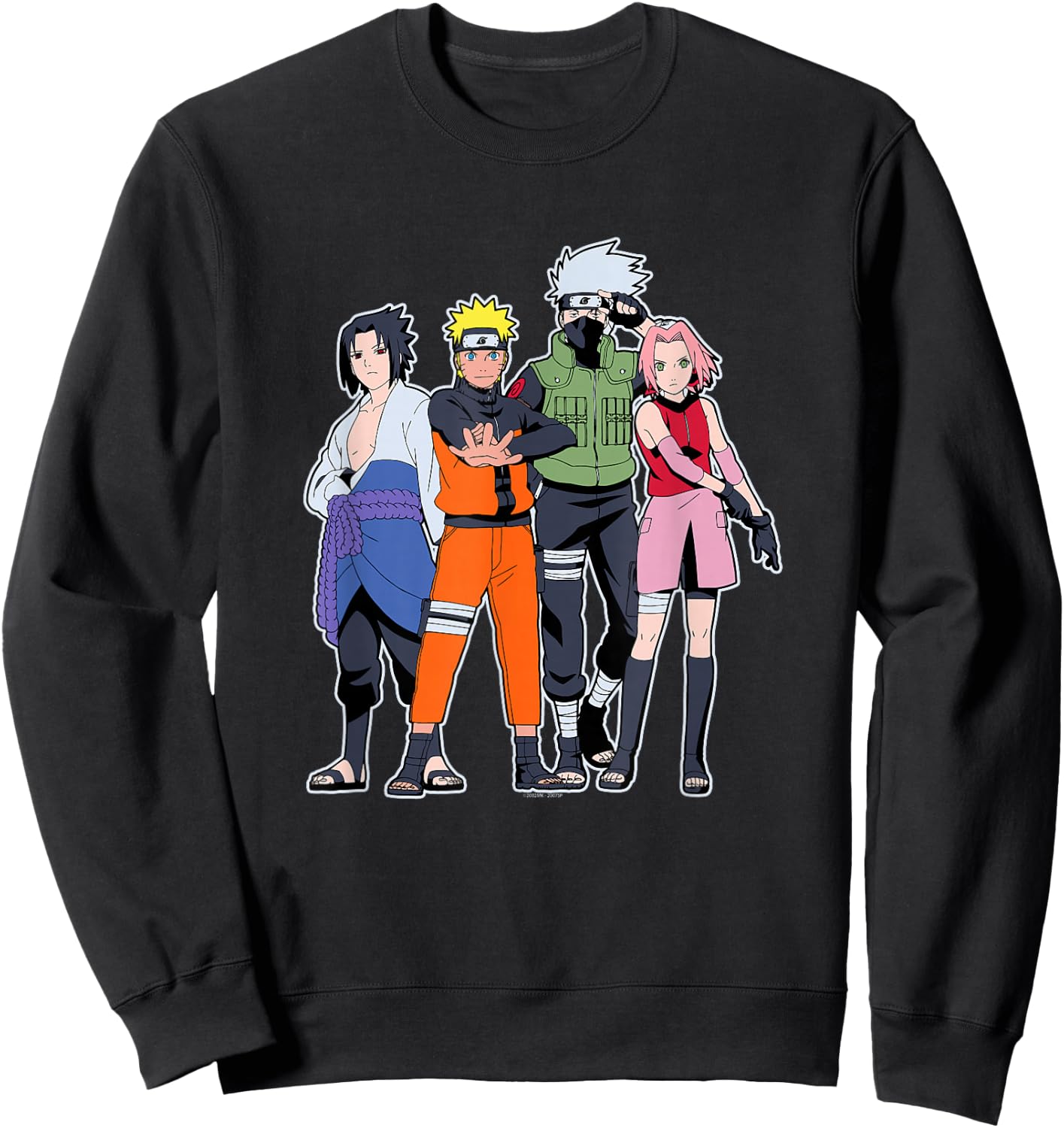 Naruto Shippuden Team 7 Group Anime Sweatshirt - Sweatshirt | Black