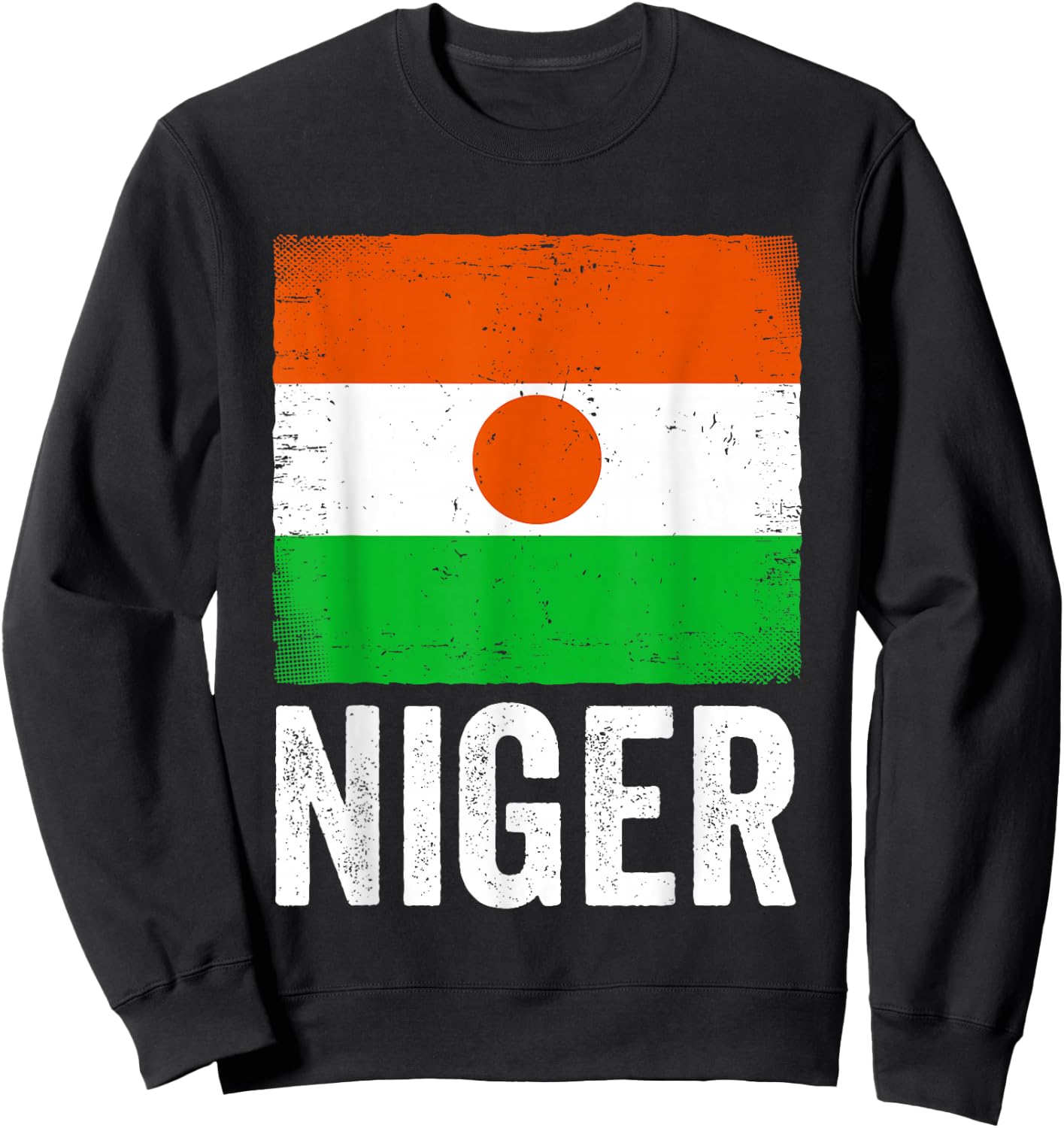Nigerien Flag Niger Sweatshirt - Sweatshirt | Black