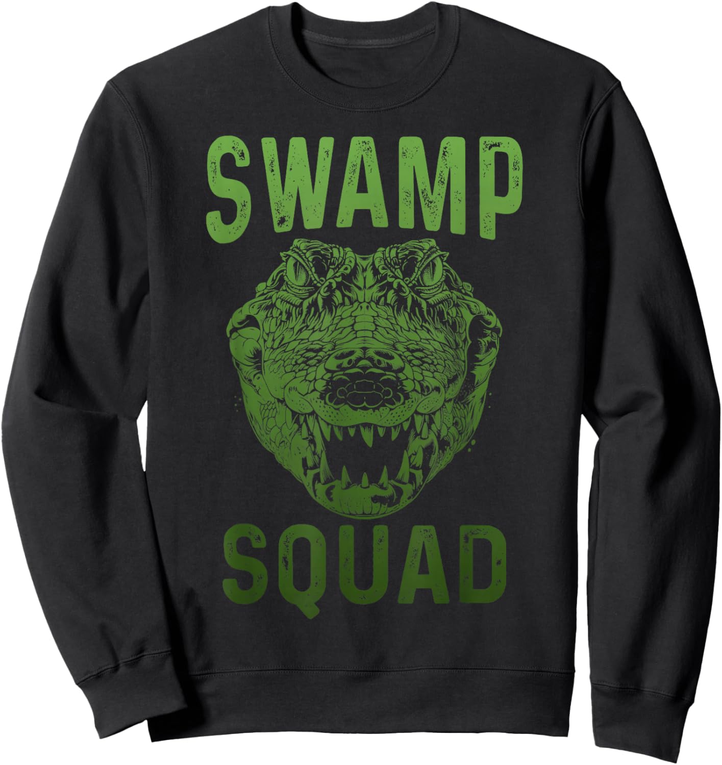 Swamp Alligator Squad Reptile Gator Lover Funny Sweatshirt - Sweatshirt | Black