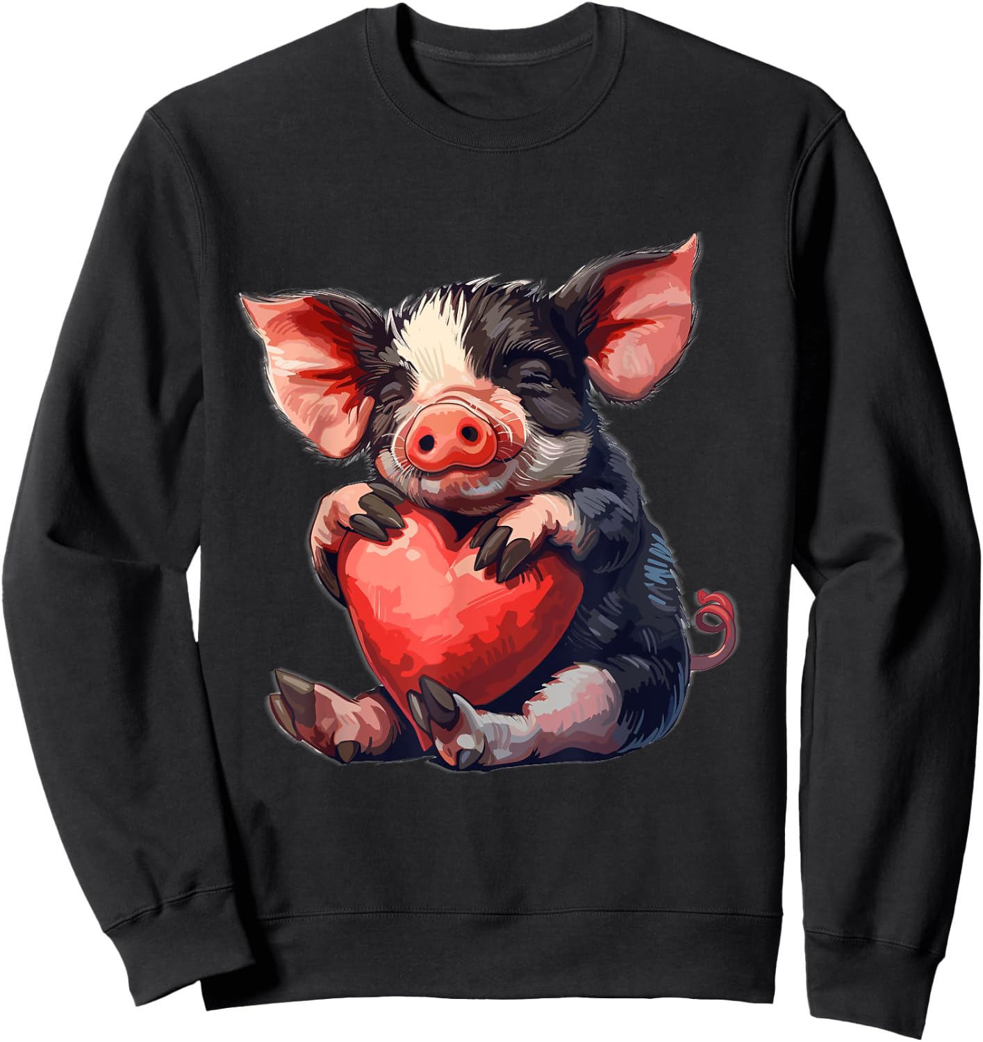 Kune Kune Pig Baby Kune Kune Girl Kune Kune Pig Sweatshirt - Sweatshirt | Black