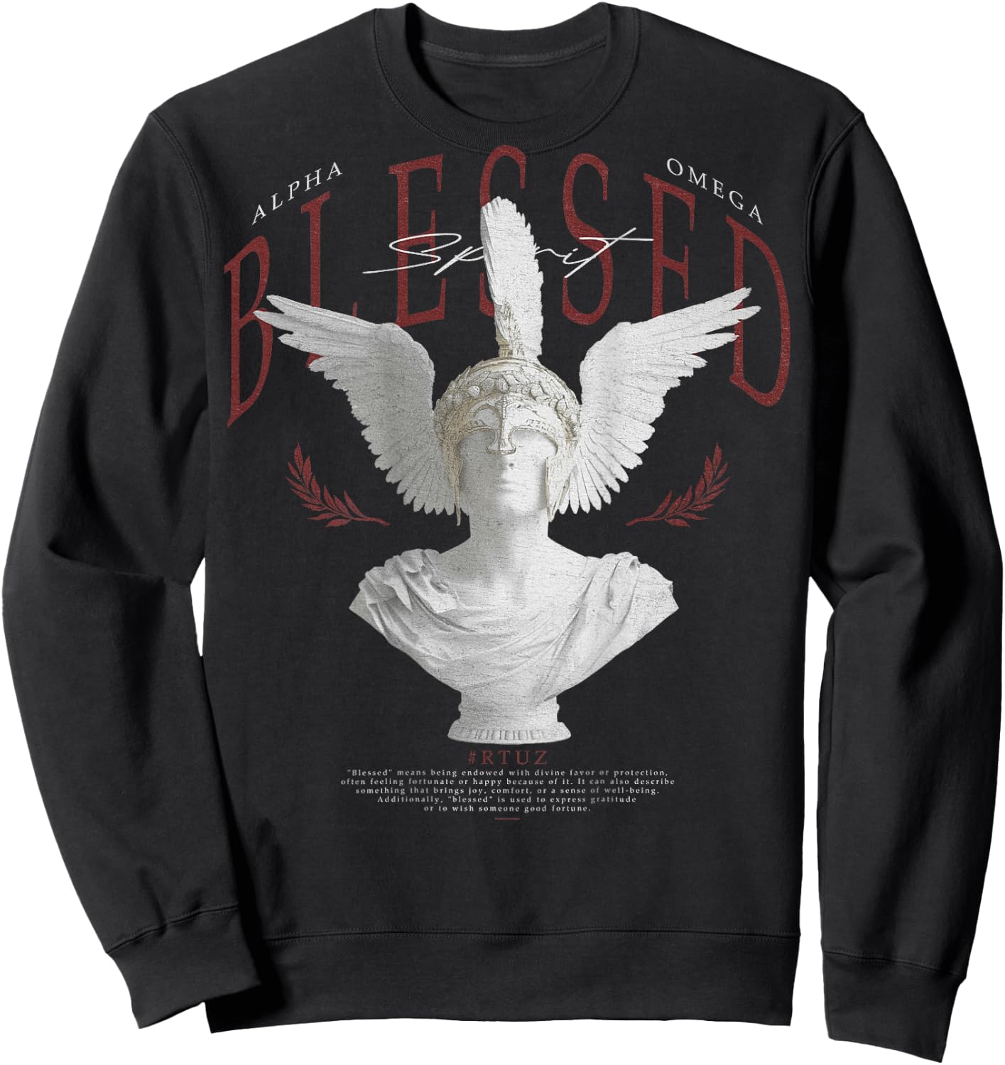 Hip Hop Urban Y2K Vintage Retro Edgy Backprint Streetwear Sweatshirt - Sweatshirt | Black