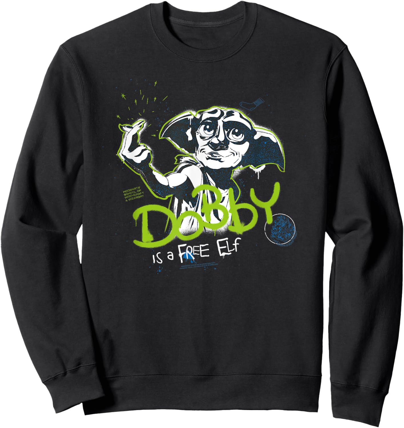 Harry Potter Dobby A Free Elf , black Sweatshirt - Sweatshirt | Black