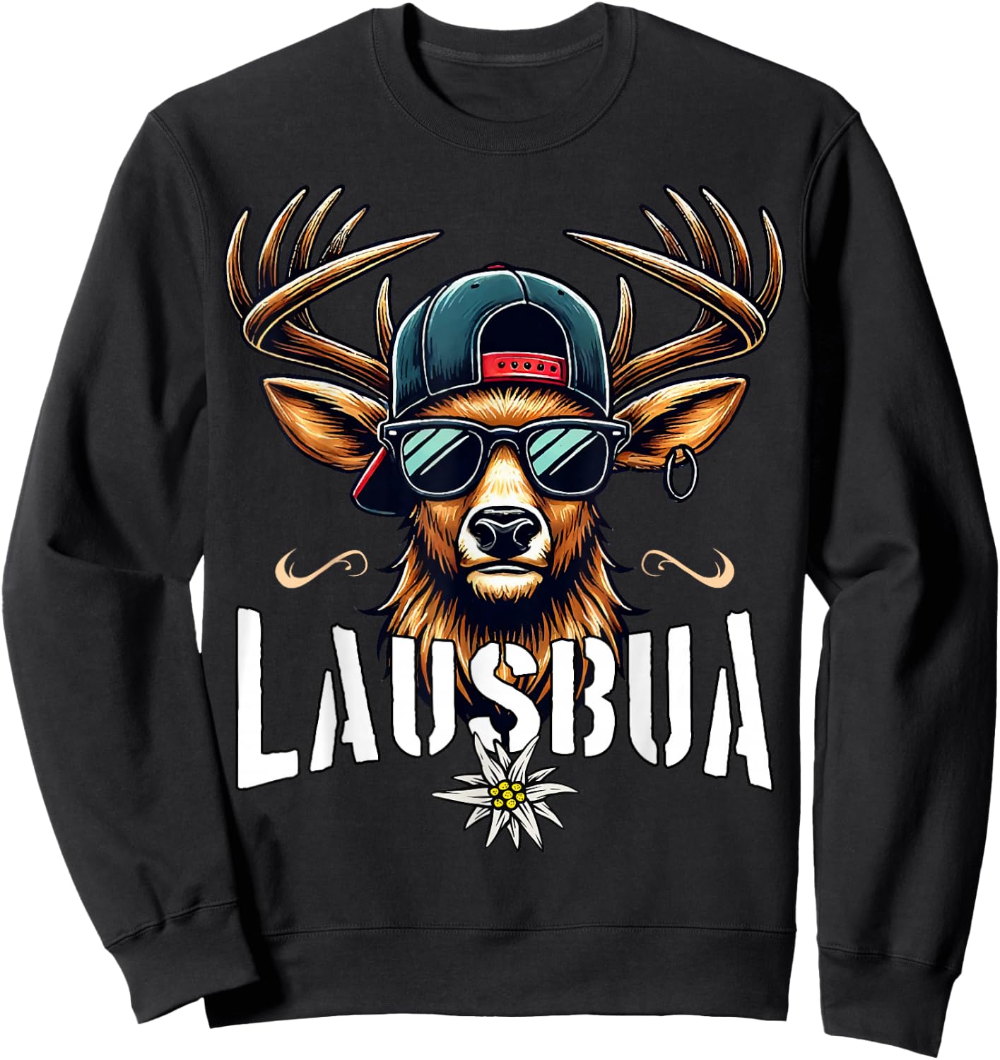 Lausbua Men's Costume Shirt Children's Boys Costume Sweatshirt - Sweatshirt | Black