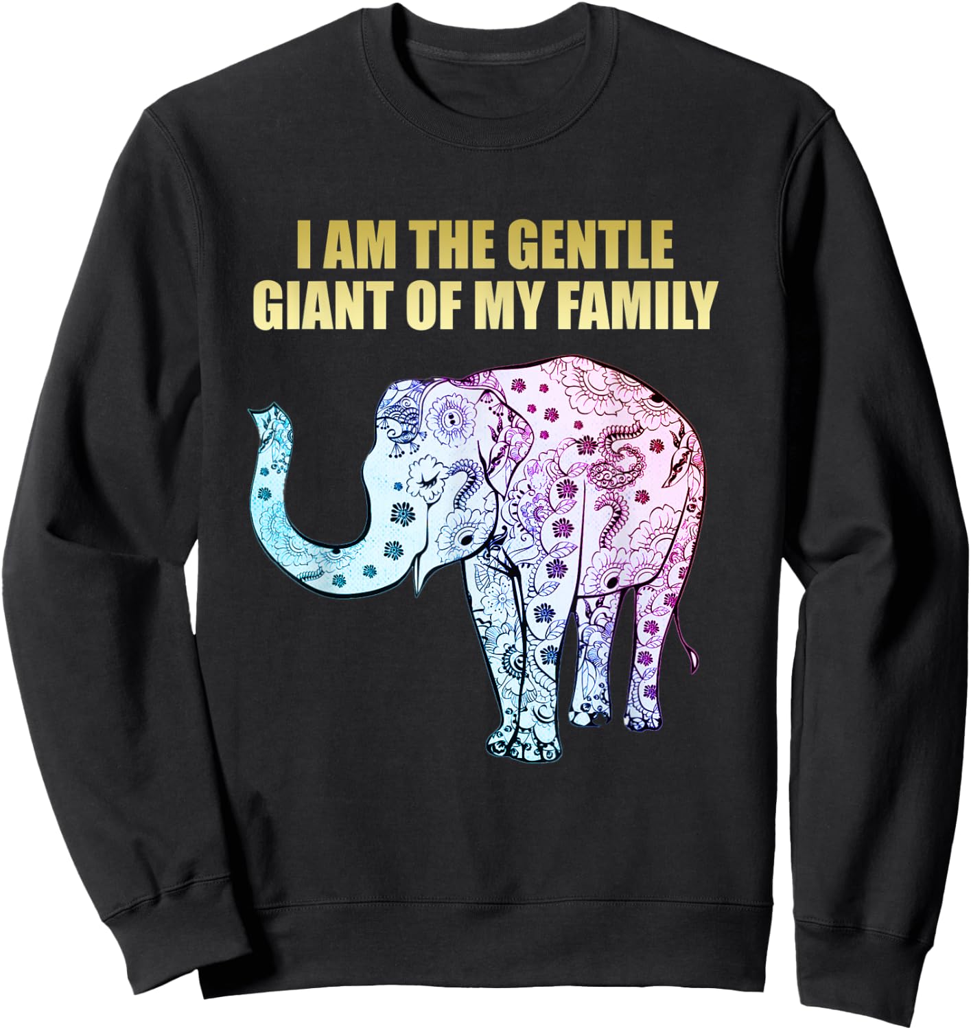 Elephant Gentle Giant Sweatshirt - Sweatshirt | Black