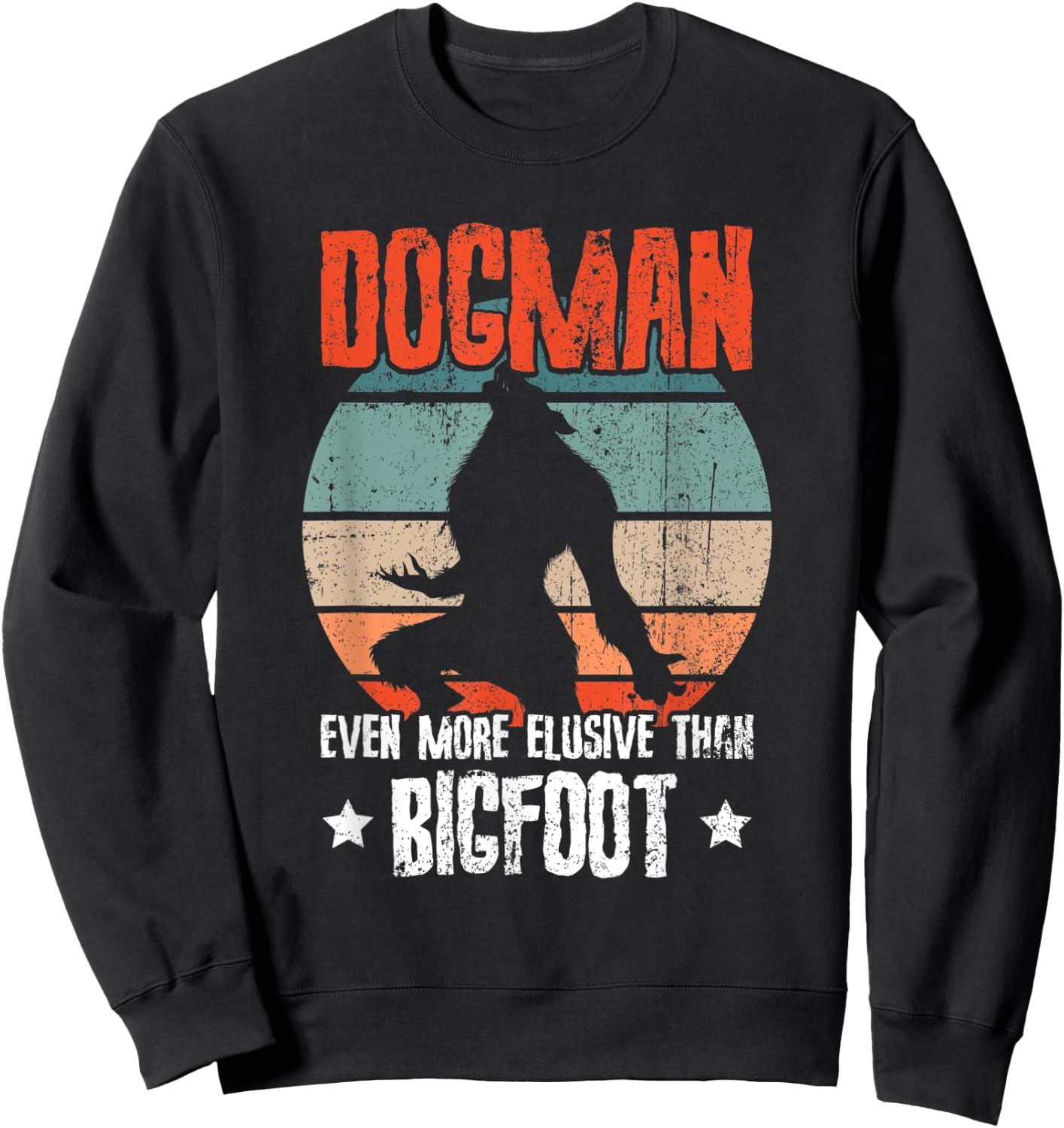 Michigan Cryptids Cryptozoology Monsters Michigan Dogman Sweatshirt - Sweatshirt | Black
