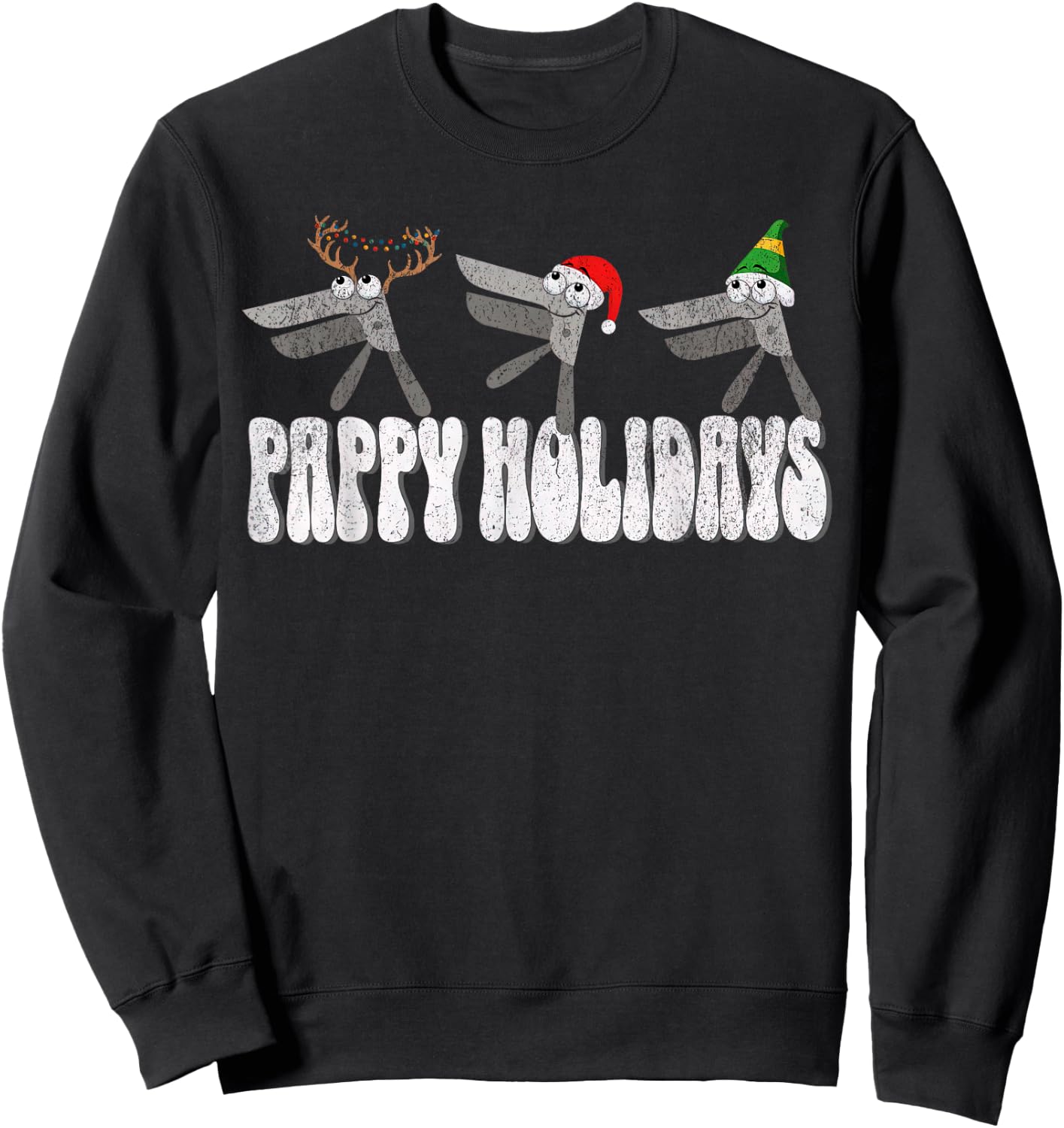 Speculum Reindeer Pappy Holidays Gynecologist Christmas Sweatshirt - Sweatshirt | Black