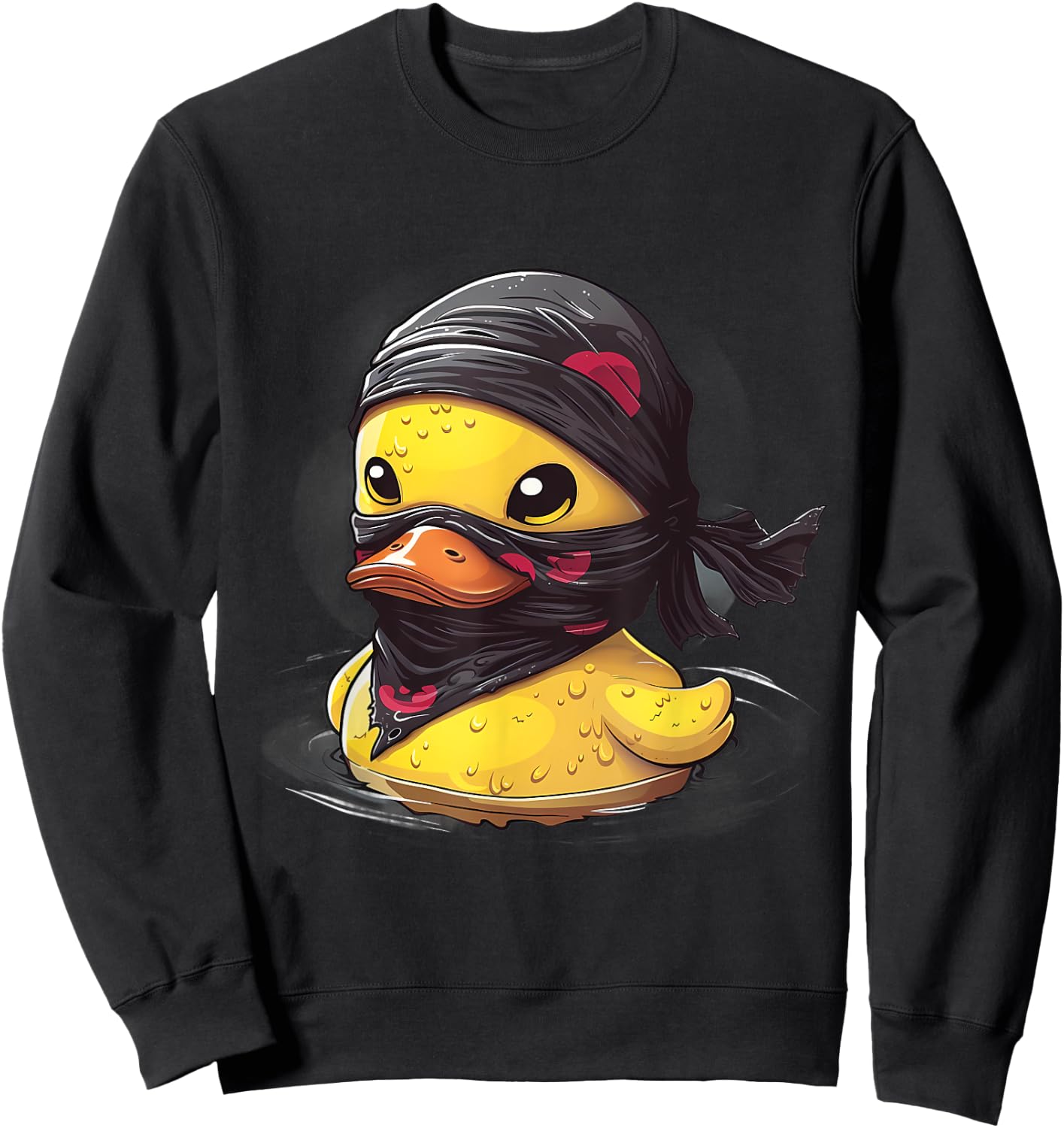 Rubber Duck Ninja Samurai Rubber Duckie Rubber Duckling Sweatshirt - Sweatshirt | Black