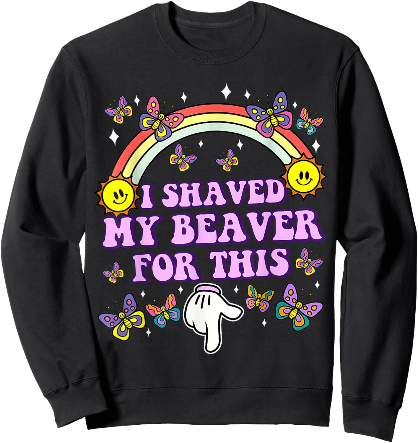 Adult Humor Sweatshirt - Sweatshirt | Black