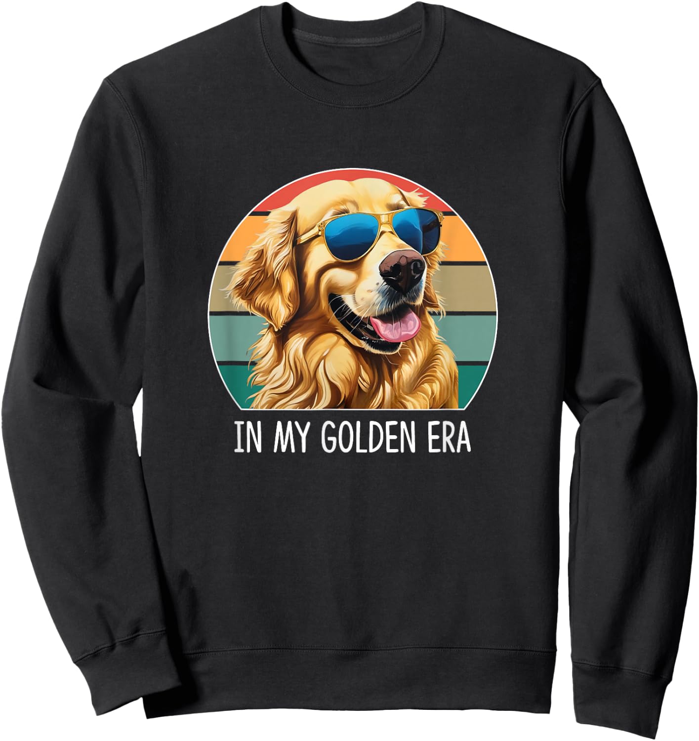 In My Golden Era - Golden Retriever Sweatshirt - Sweatshirt | Black