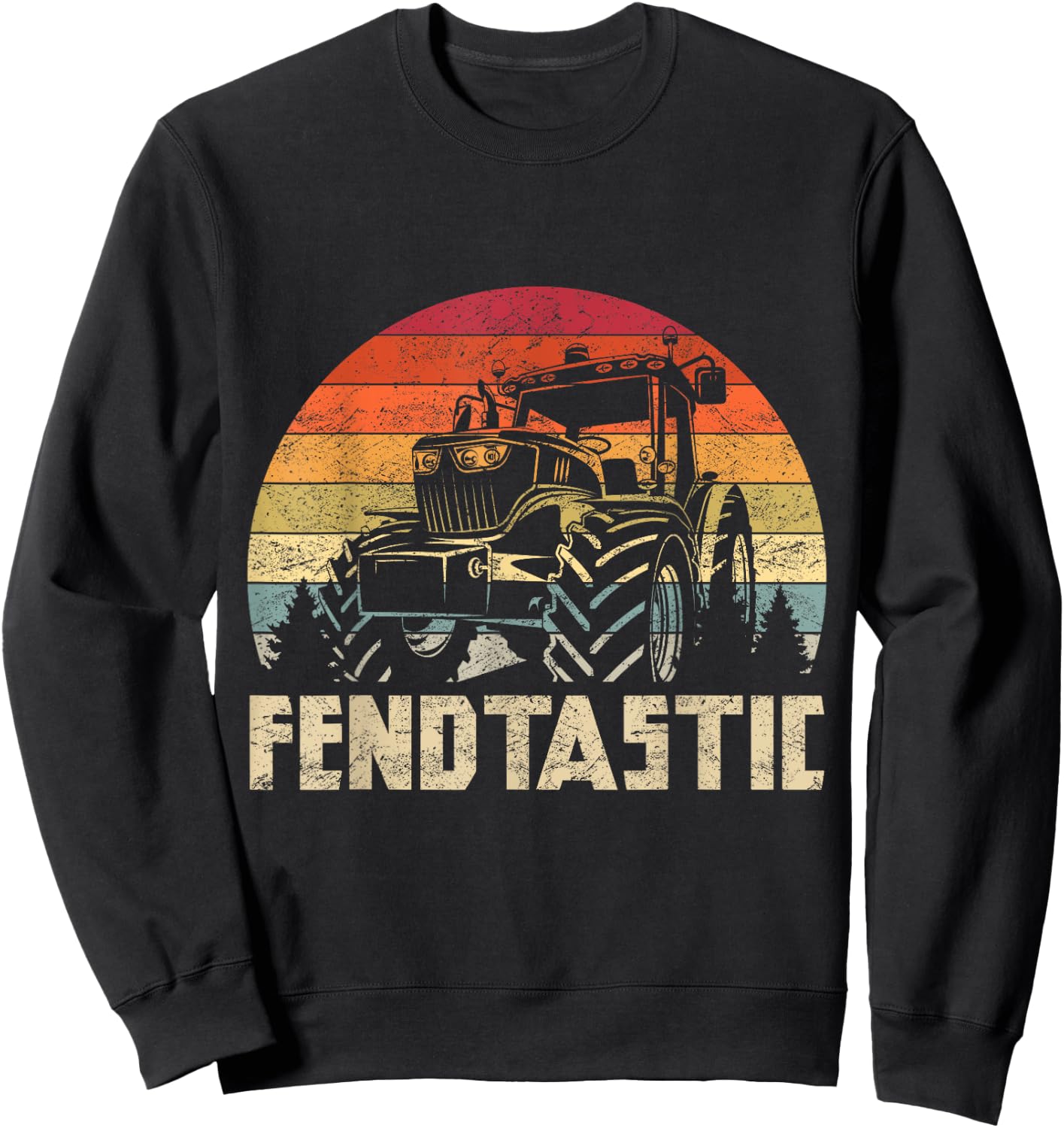 Fendtastic Geschenk für Herren Schwarz Klein EU 41.0 Rundhals-Ausschnitt Kurzarm Klassische Passform 100% Baumwolle Imported Sweatshirt - Sweatshirt | Black