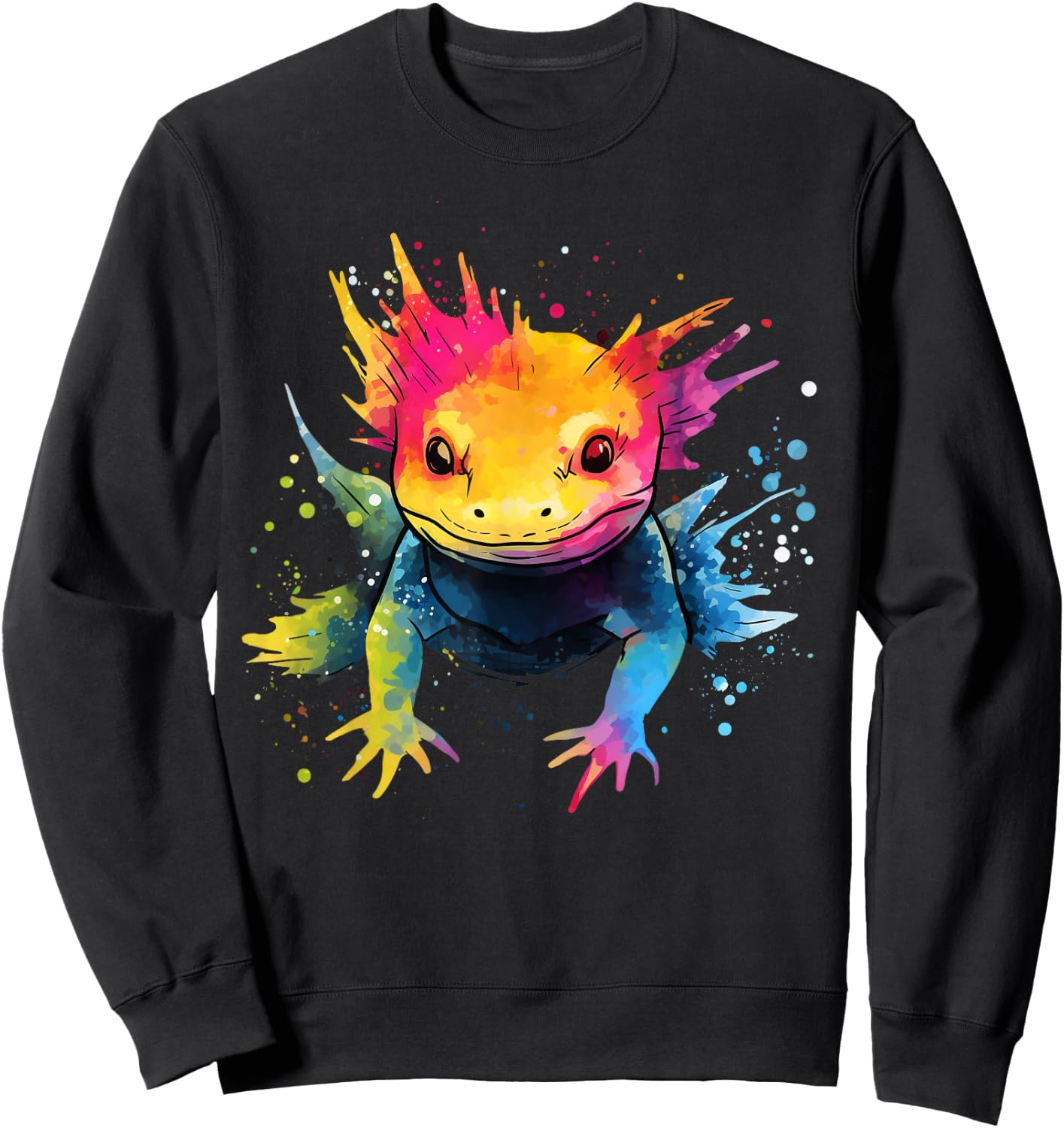 Axolotl Lover on Axolotl Kids, Women, Men Apparel - Adults Axolotl Theme - Black, Short Sleeve, Small Sweatshirt - Sweatshirt | Black