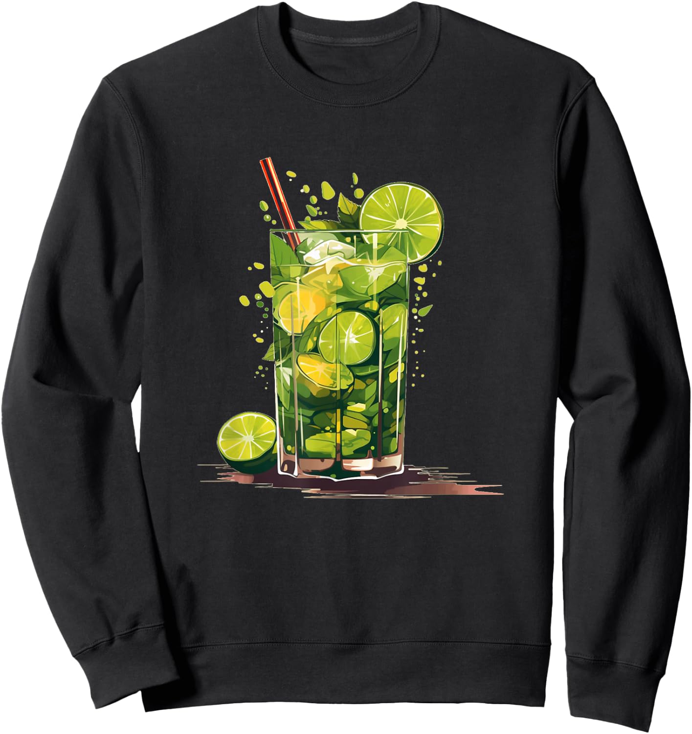 Beautiful Cocktail Party with this Brazil Caipirinha Costume , black Sweatshirt - Sweatshirt | Black