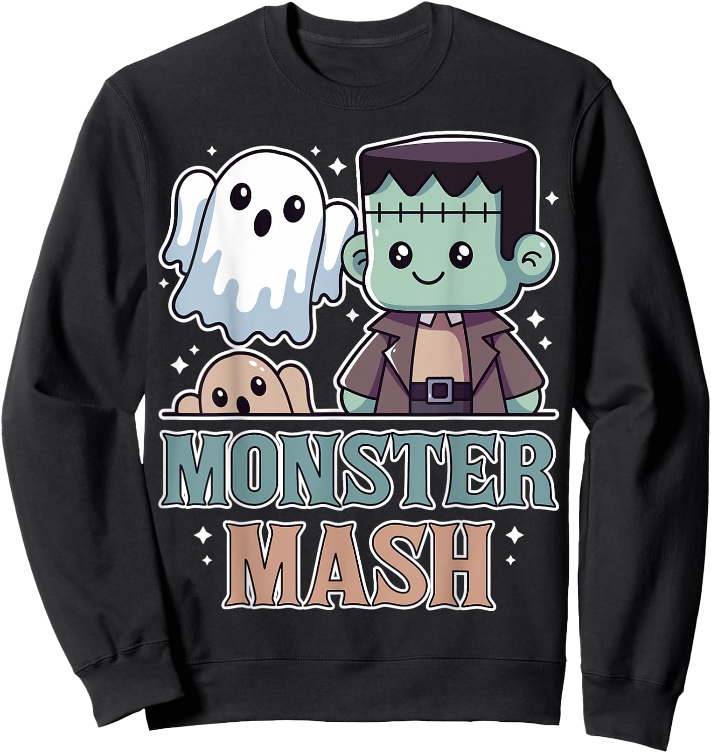 Monster Mash Halloween Funny Monster Spooky Kid Boy Girl Sweatshirt - Sweatshirt | Black