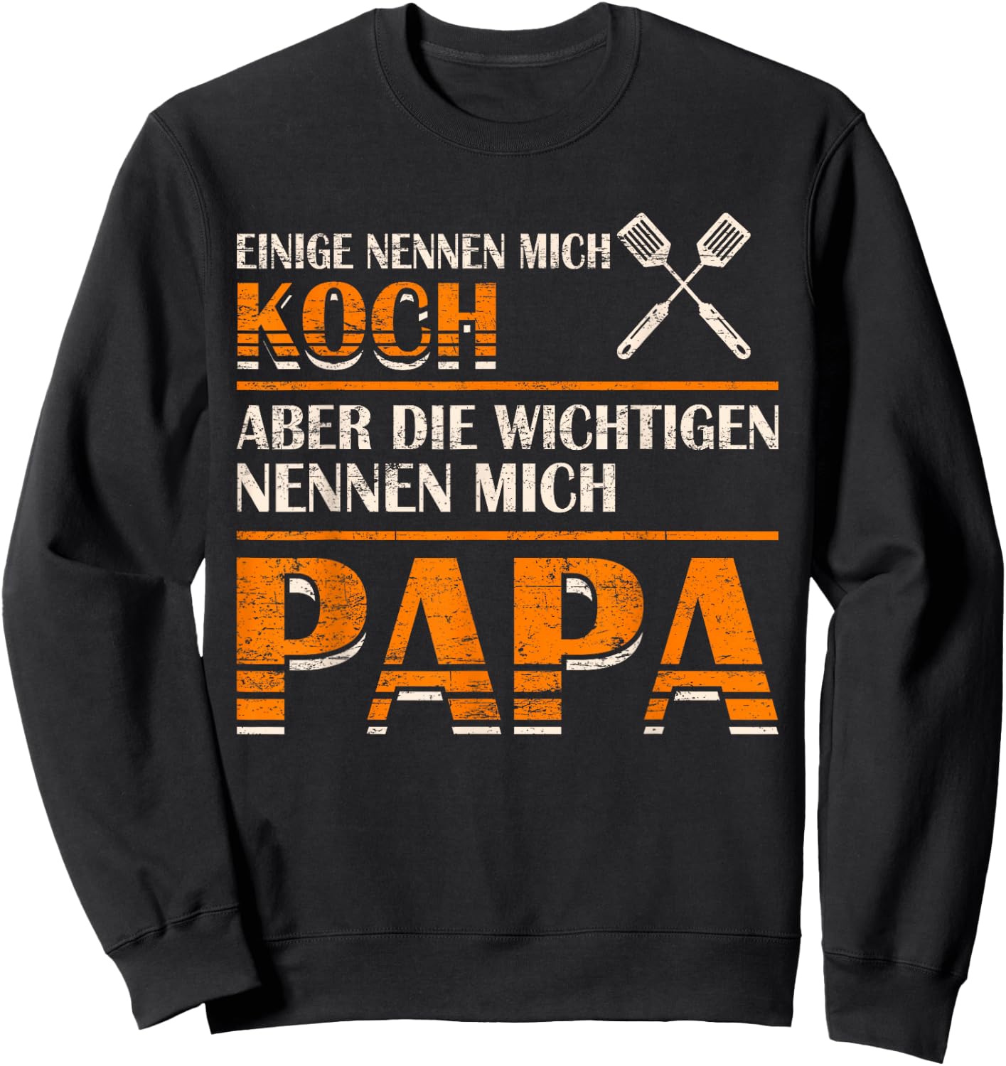 Bester Koch Kochender Papa Chefkoch Kochen Sweatshirt - Sweatshirt | Black