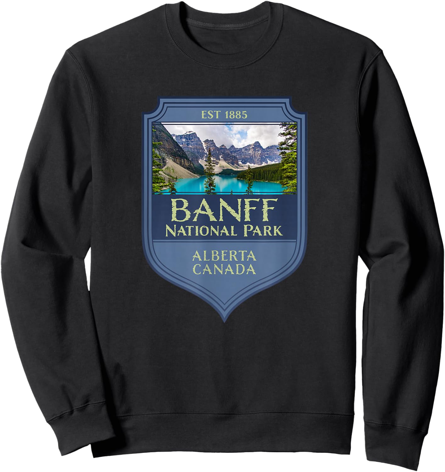 Banff Nationalpark Alberta Kanada Sweatshirt - Sweatshirt | Black