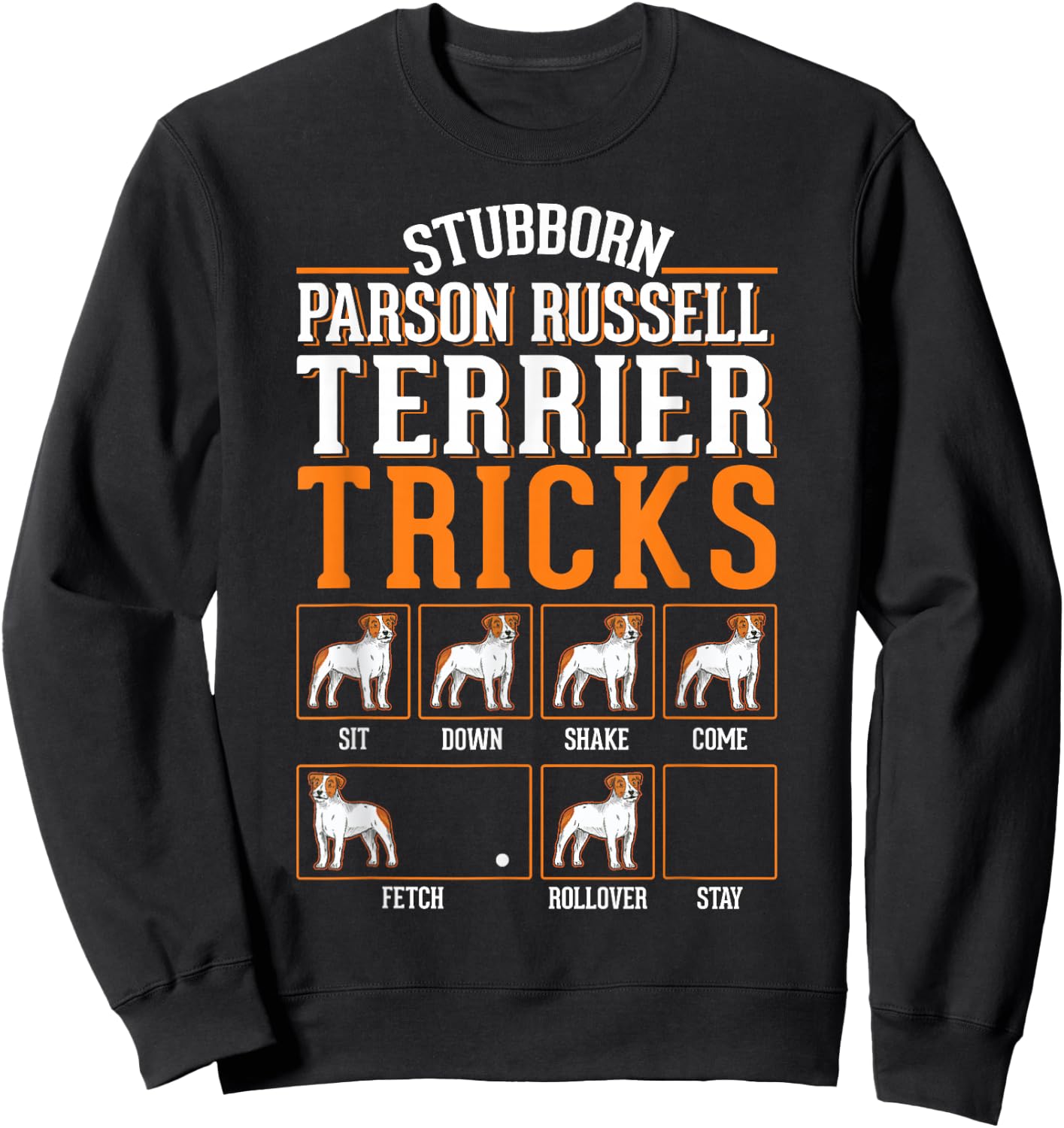 Parson Russell Terrier Dog Tricks Sweatshirt - Sweatshirt | Black
