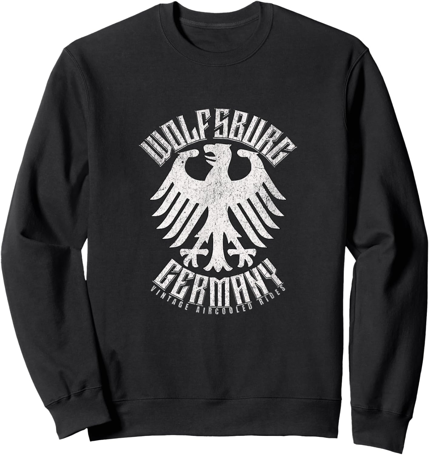 Wolfsburg Germany Deutschland Vintage Air-Cooled Rides Sweatshirt - Sweatshirt | Black