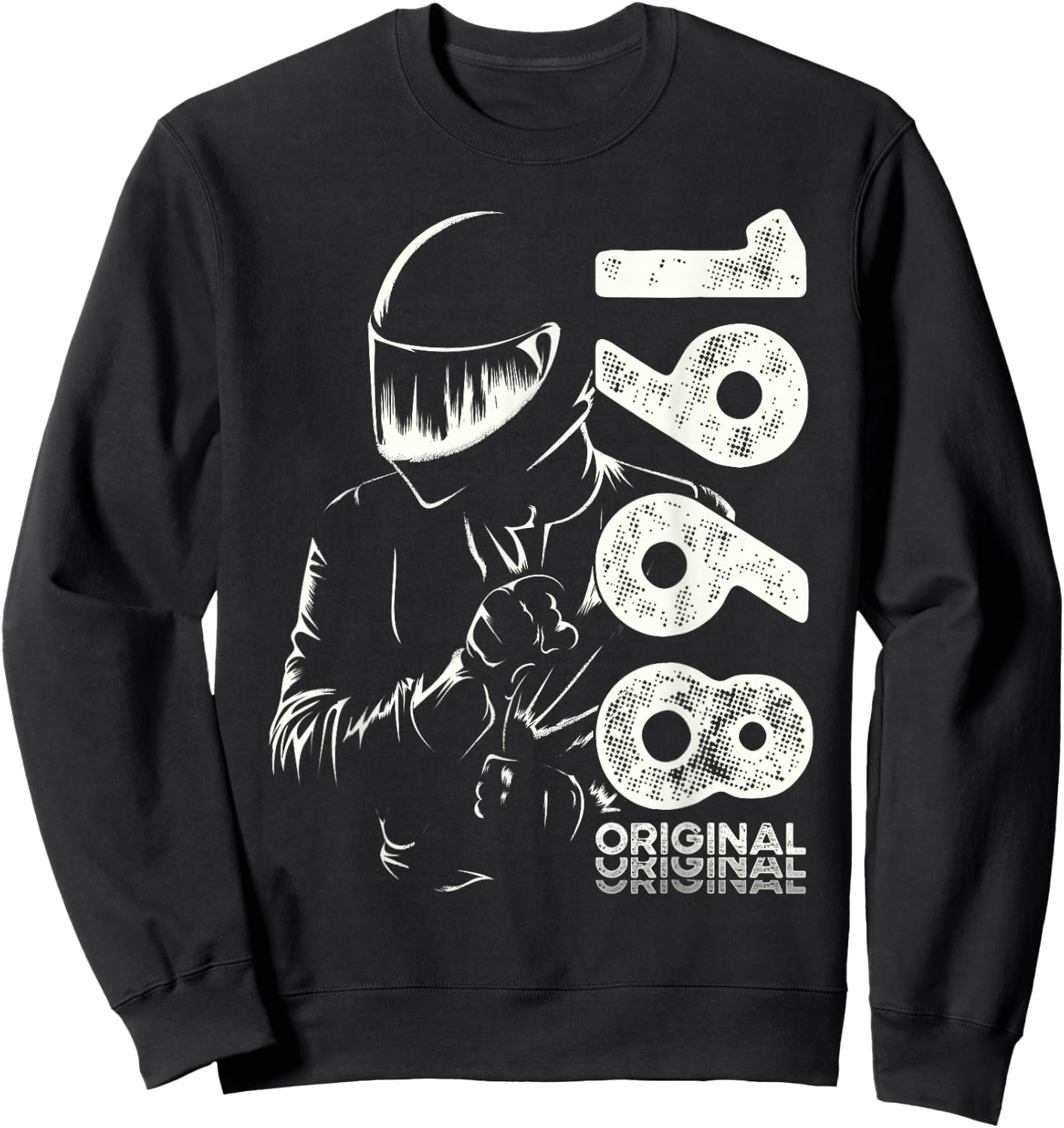 53rd Birthday Man Motorcycle Biker Biker 1968 Sweatshirt - Sweatshirt | Black