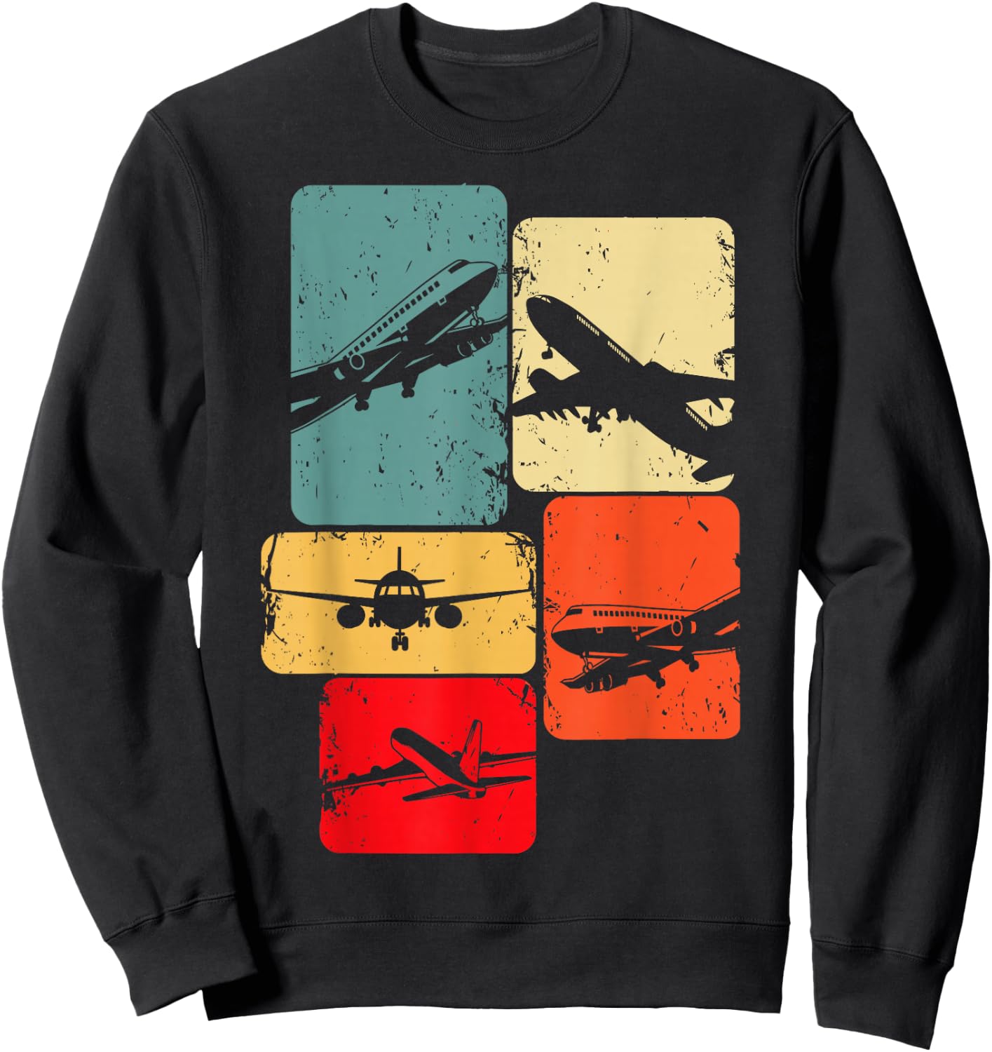 Aeroplane Pilot Men's Children's Boys' , black Sweatshirt - Sweatshirt | Black