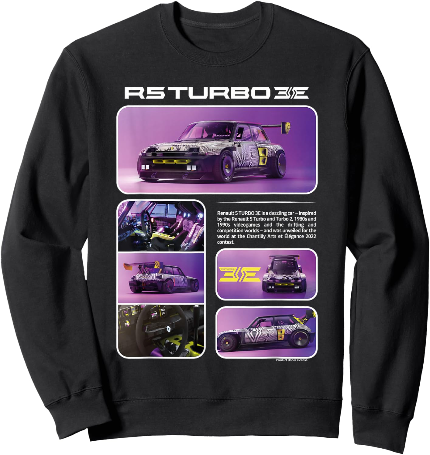 Renault R5 Turbo 3E Concept Car Electric Sweatshirt - Sweatshirt | Black