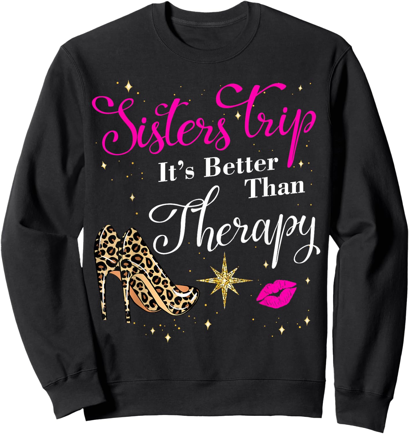 Girls Sisters Trip 2026 Nashville Las Vegas Weekend Birthday Sweatshirt - Sweatshirt | Black