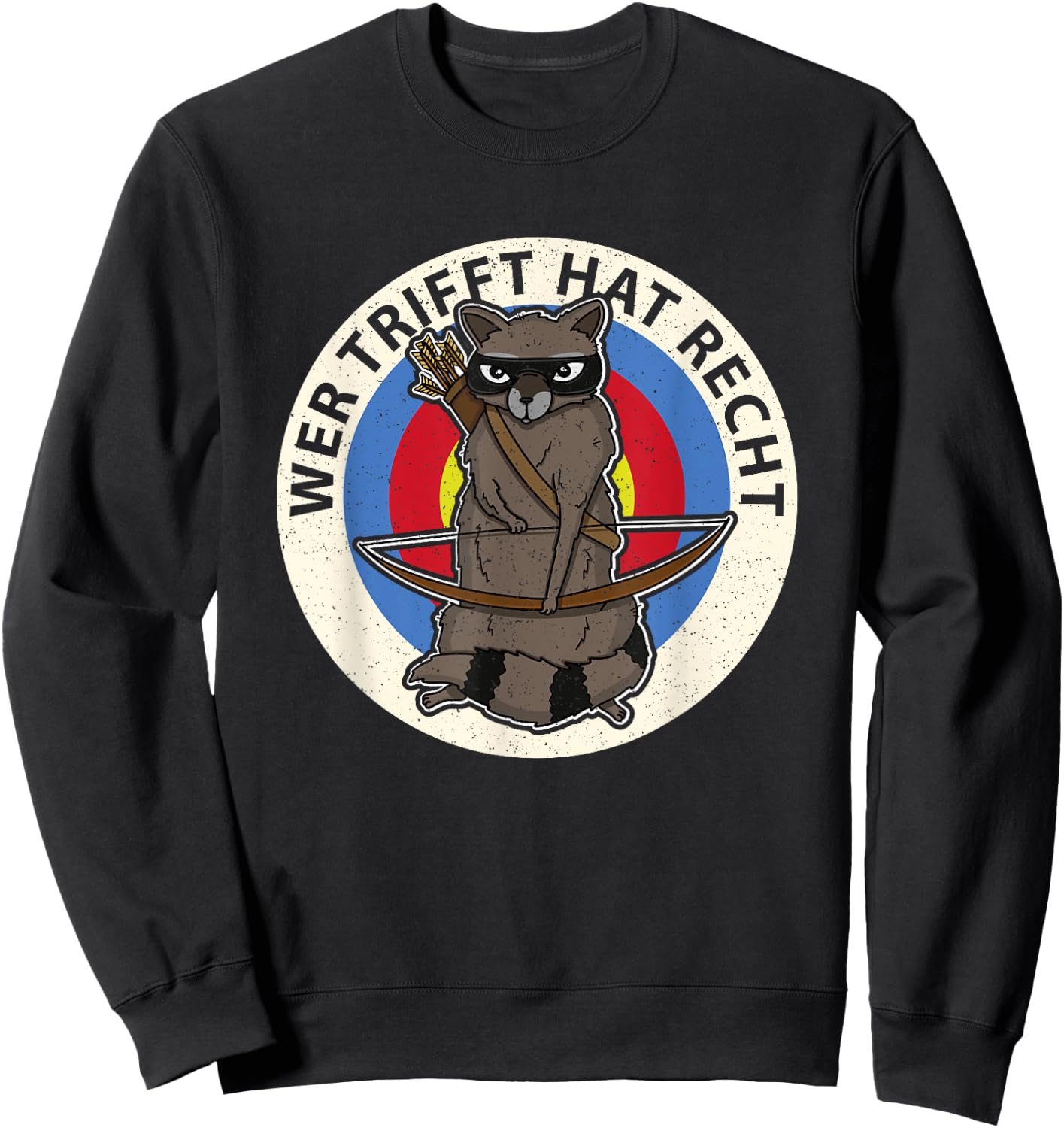 Bogenschütze Bogenschießen Bogensport Zielscheibe Pfeil Sweatshirt - Sweatshirt | Black