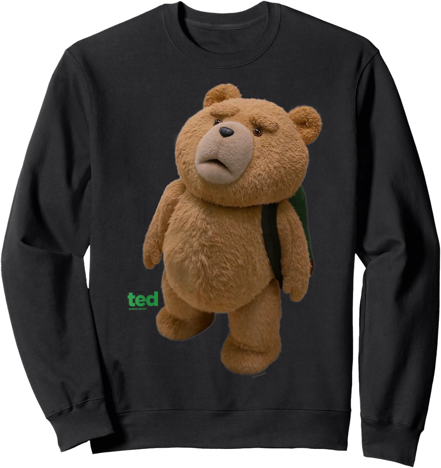 Ted TV Series Teddy Bear , blue Sweatshirt - Sweatshirt | Black