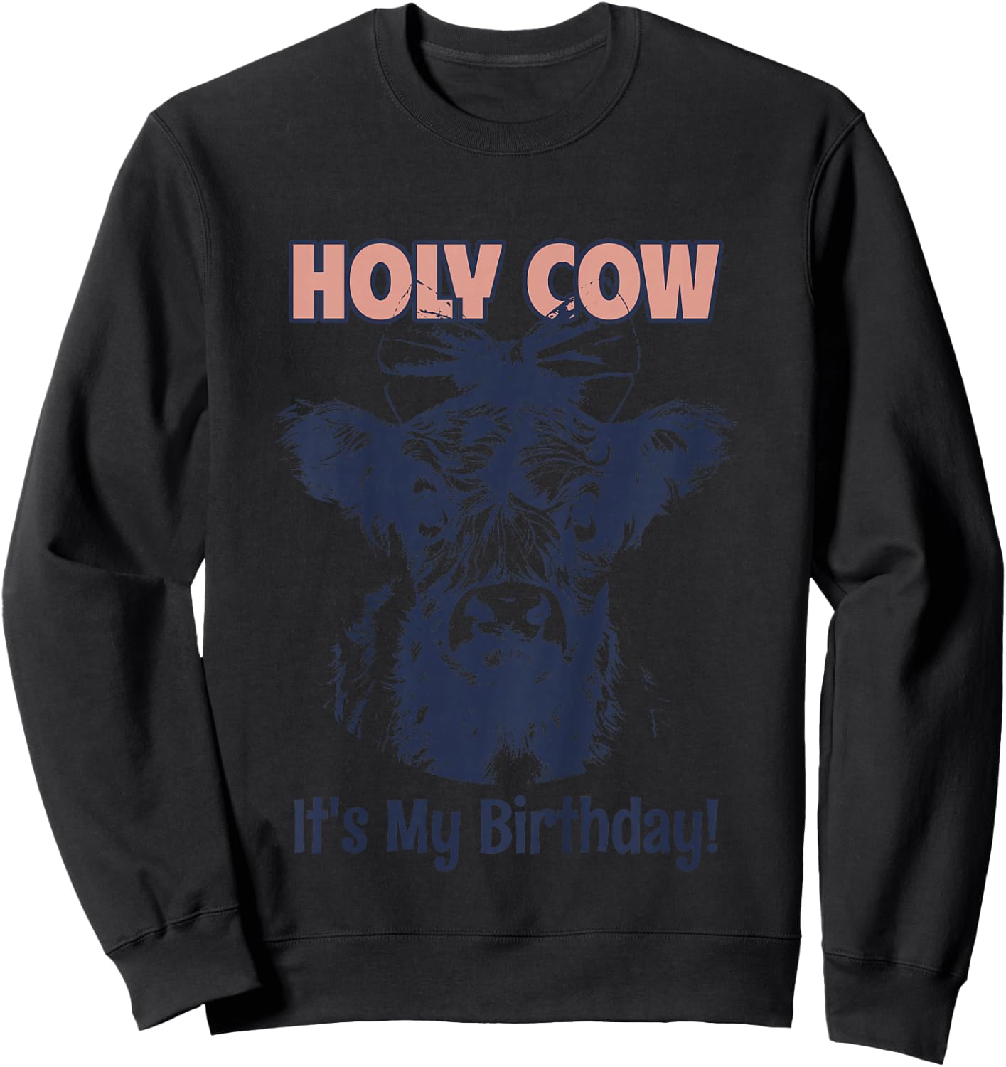 Bday Moo Kids Sweatshirt - Sweatshirt | Black