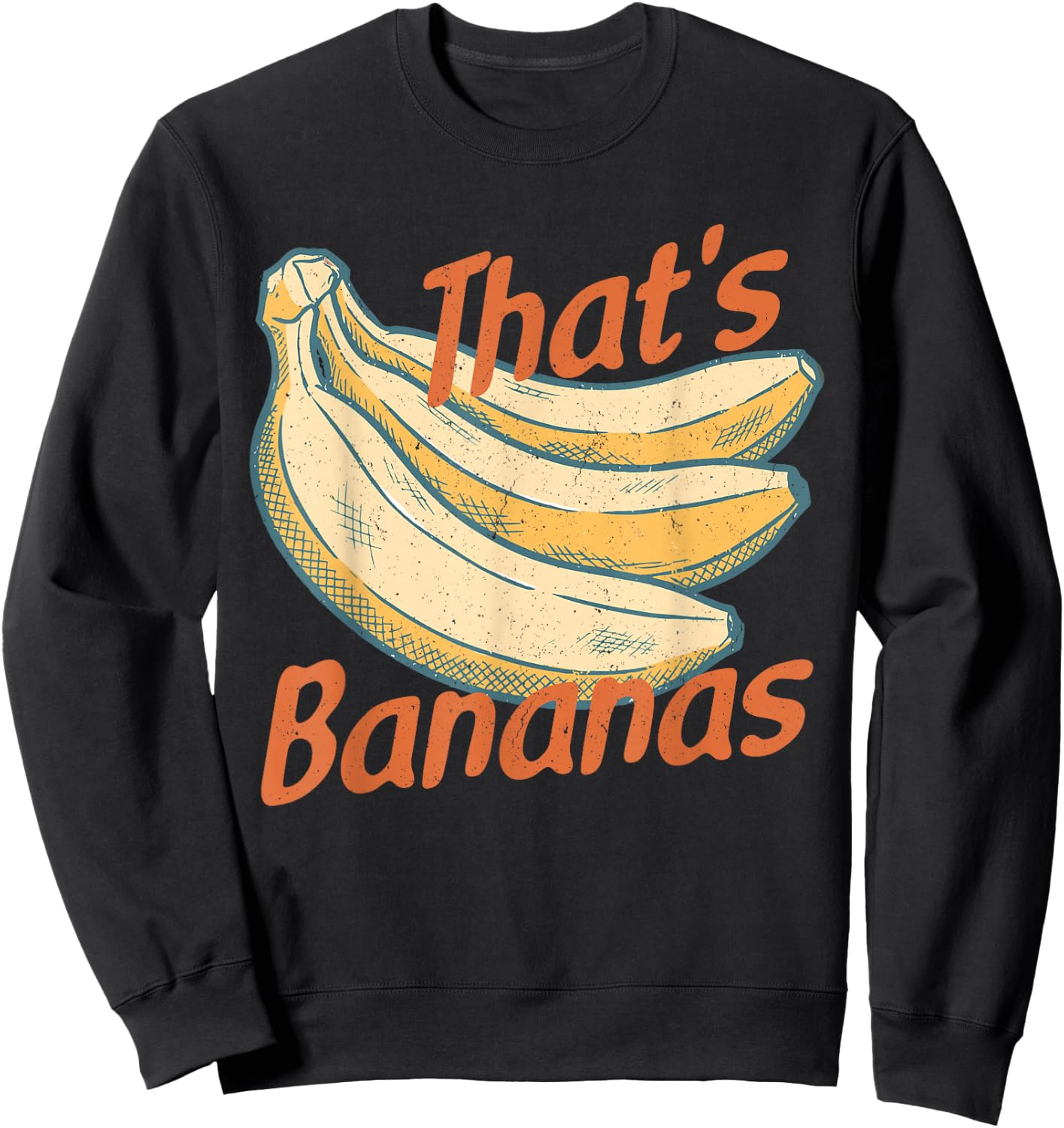 That's Bananas Funny Banana Women Kids Sweatshirt - Sweatshirt | Black