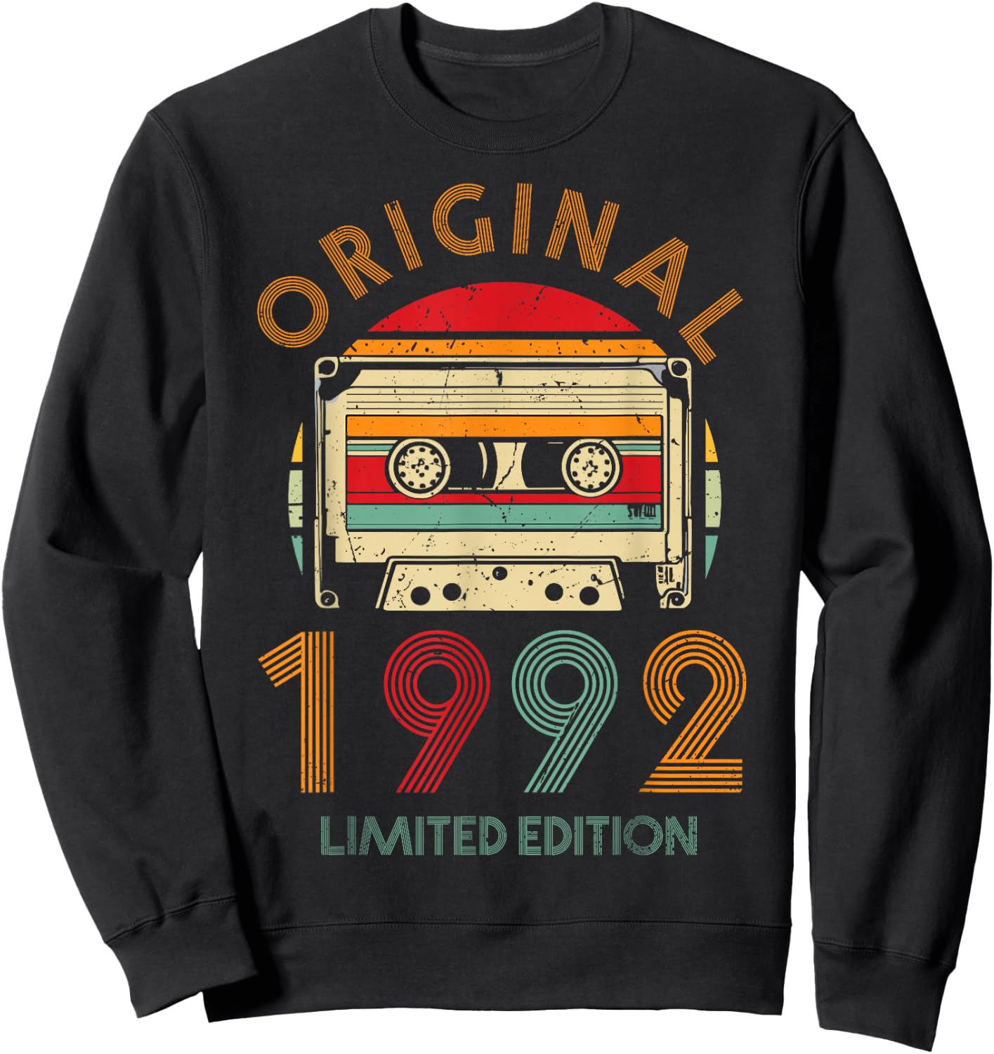 32nd Birthday Original Men Women Vintage Vintage 1992 , black Sweatshirt - Sweatshirt | Black