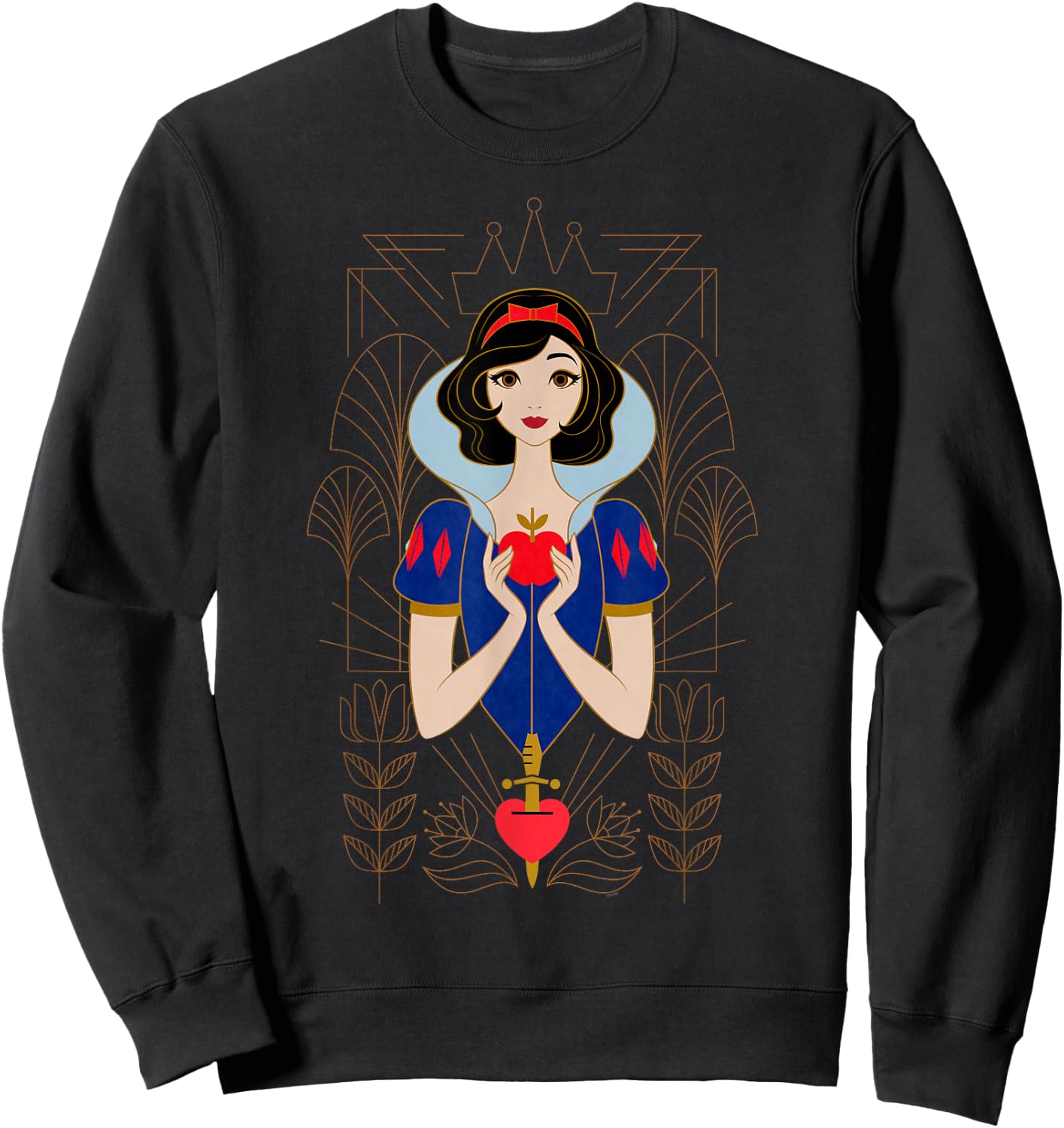 Disney Princess Snow White Modern Art Deco Style Sweatshirt - Sweatshirt | Black