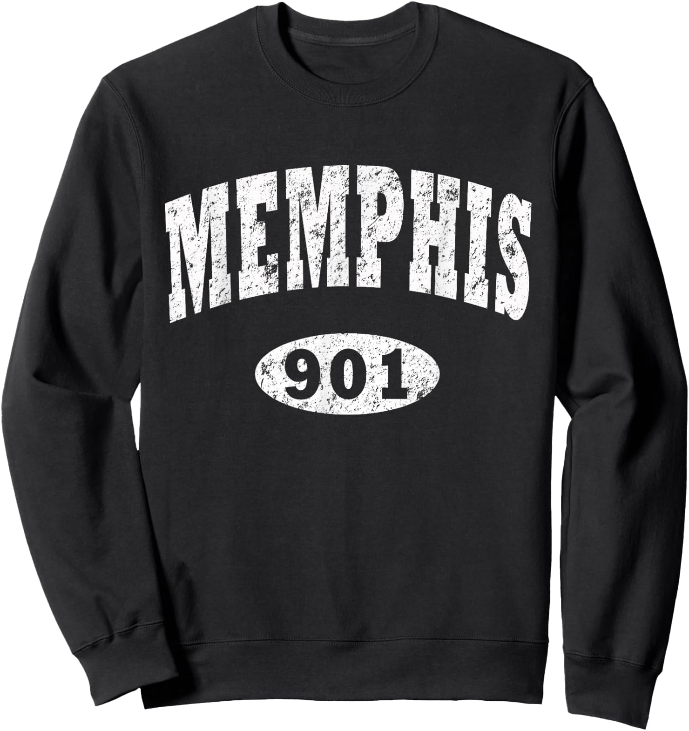 Memphis Shirt. Area Code 901 . Vintage Memphis Sweatshirt - Sweatshirt | Black