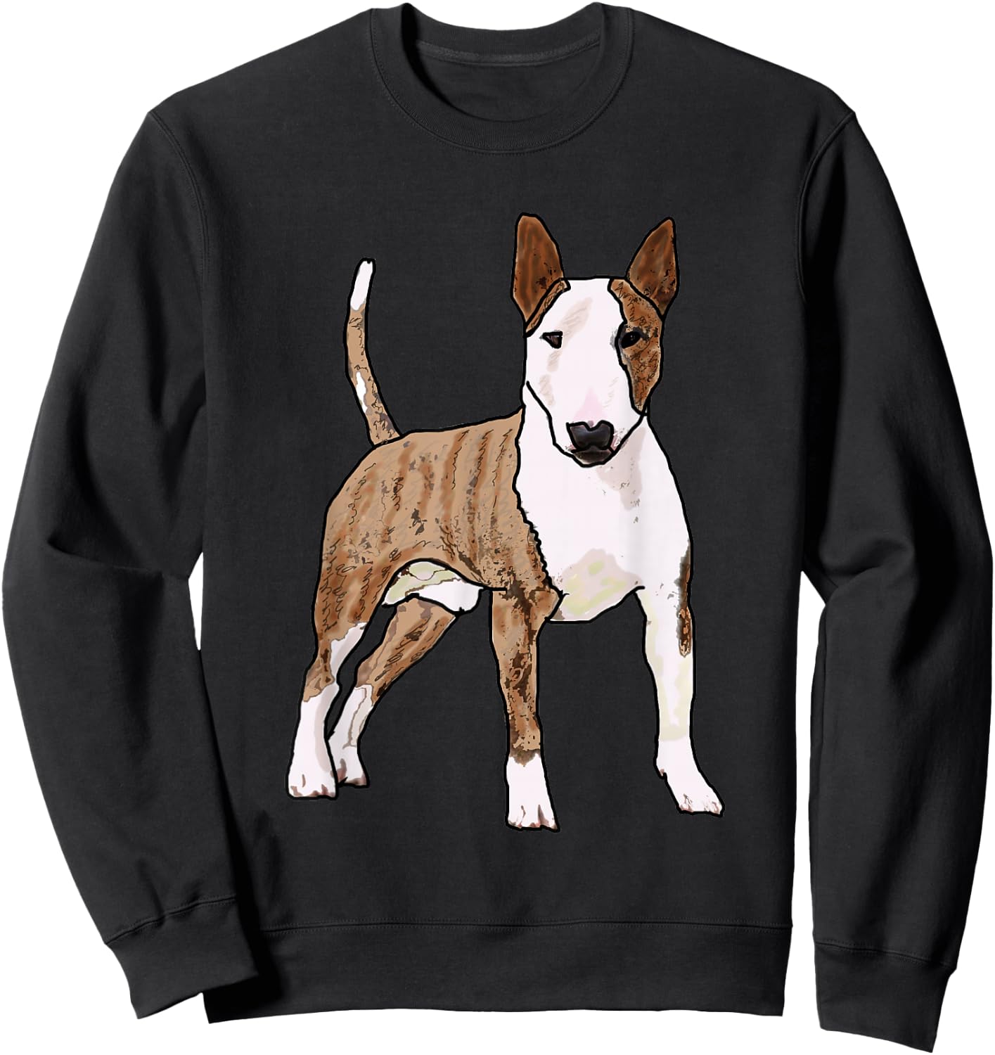 Mark Ewbie Designs English Bull Terrier -Kids Black Small Classic Fit Short Sleeve Sweatshirt - Sweatshirt | Black
