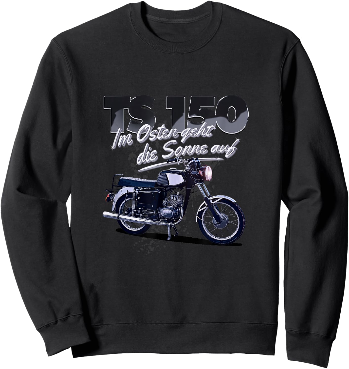 MZ TS 150 , black Sweatshirt - Sweatshirt | Black