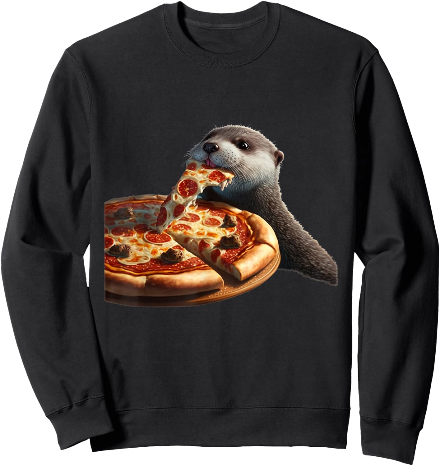 Sea Otter Lover Funny Design Sweatshirt - Sweatshirt | Black