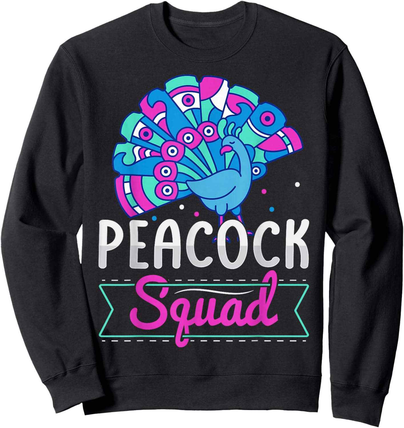 Peacock Squad Design for a Peacock expert Sweatshirt - Sweatshirt | Black
