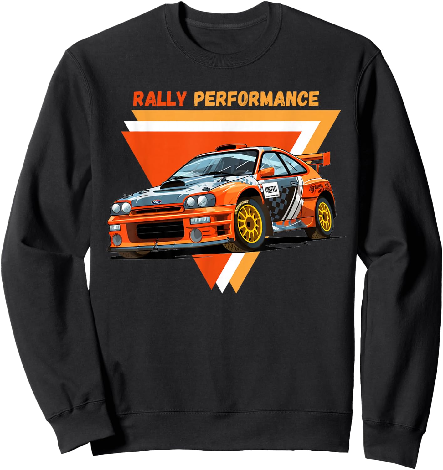 Rally Performance Motorsport Car Racing Sweatshirt - Sweatshirt | Black