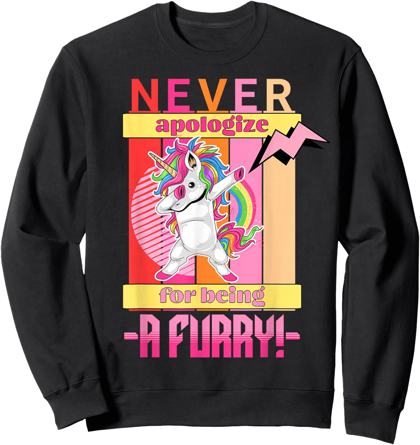 Funny Furries Fandoms Cosplay And Furry Sweatshirt - Sweatshirt | Black