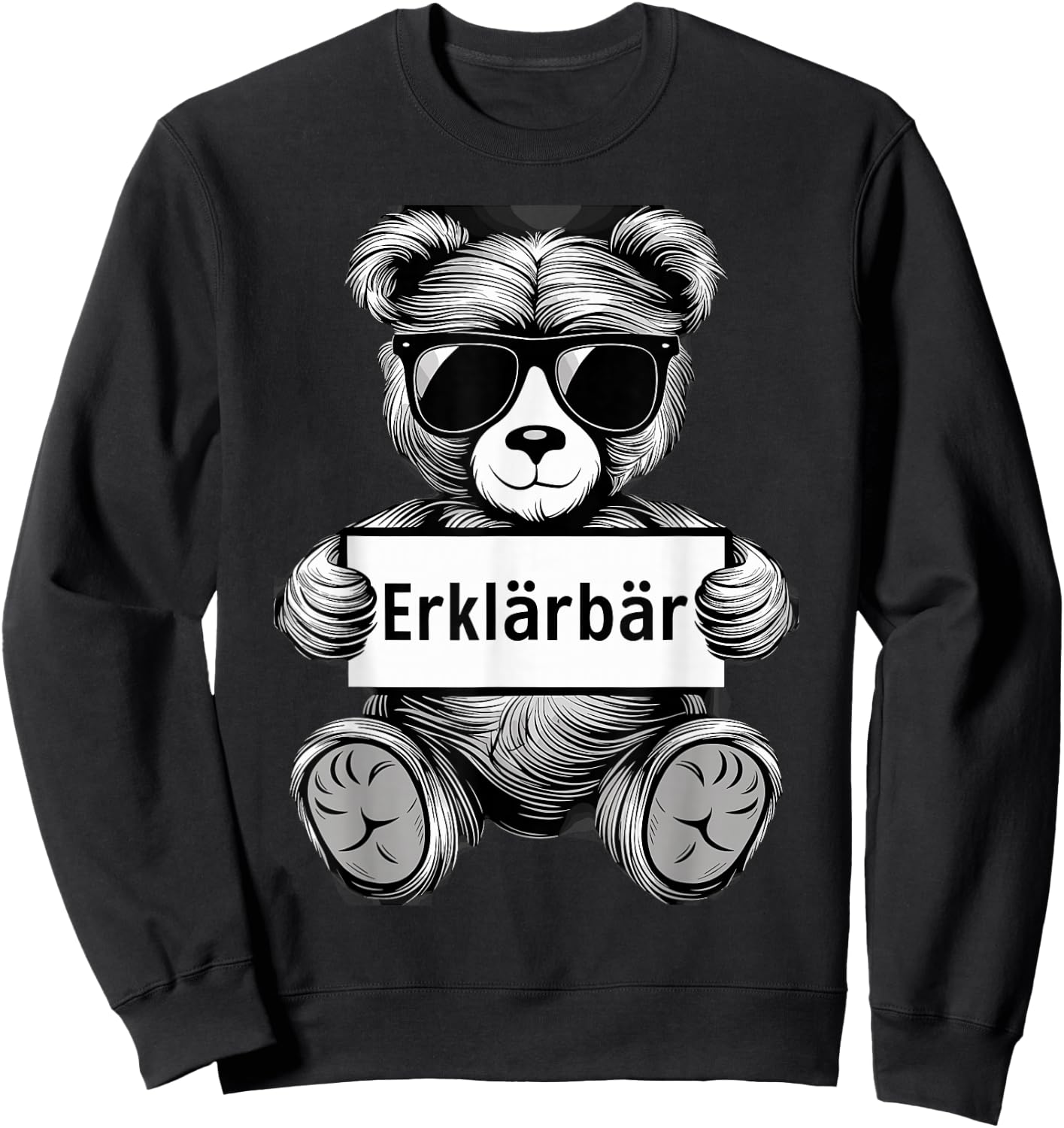 Erklärbär Lehrer Geschenk Abschiedsgeschenk Lehrerin lustig Sweatshirt - Sweatshirt | Black