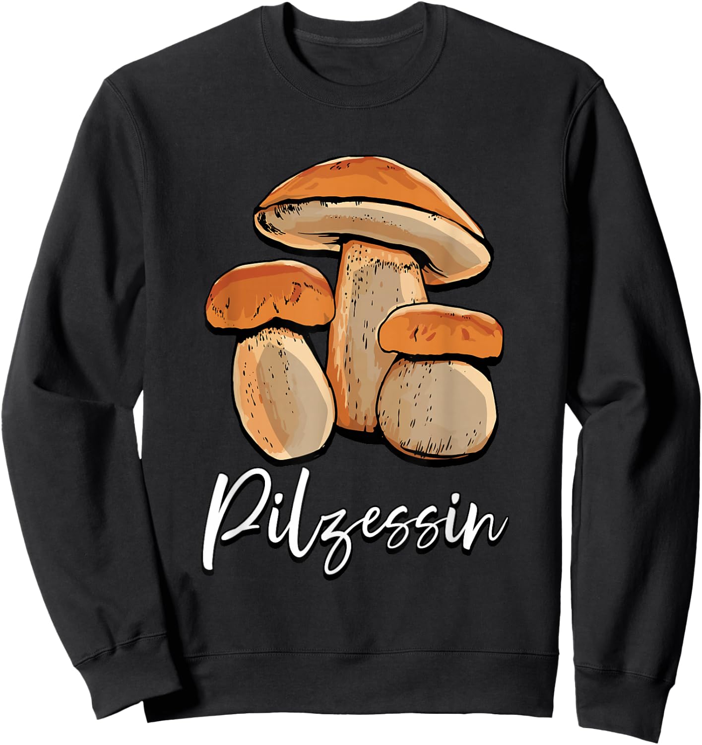 Pilzessin Mushroom Collector , black, s Sweatshirt - Sweatshirt | Black