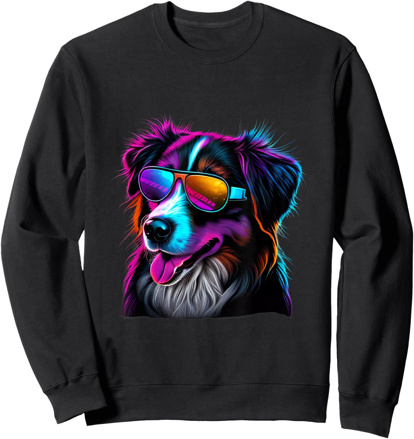Australian Shepherd Dogs Australian Shepherds Sweatshirt - Sweatshirt | Black