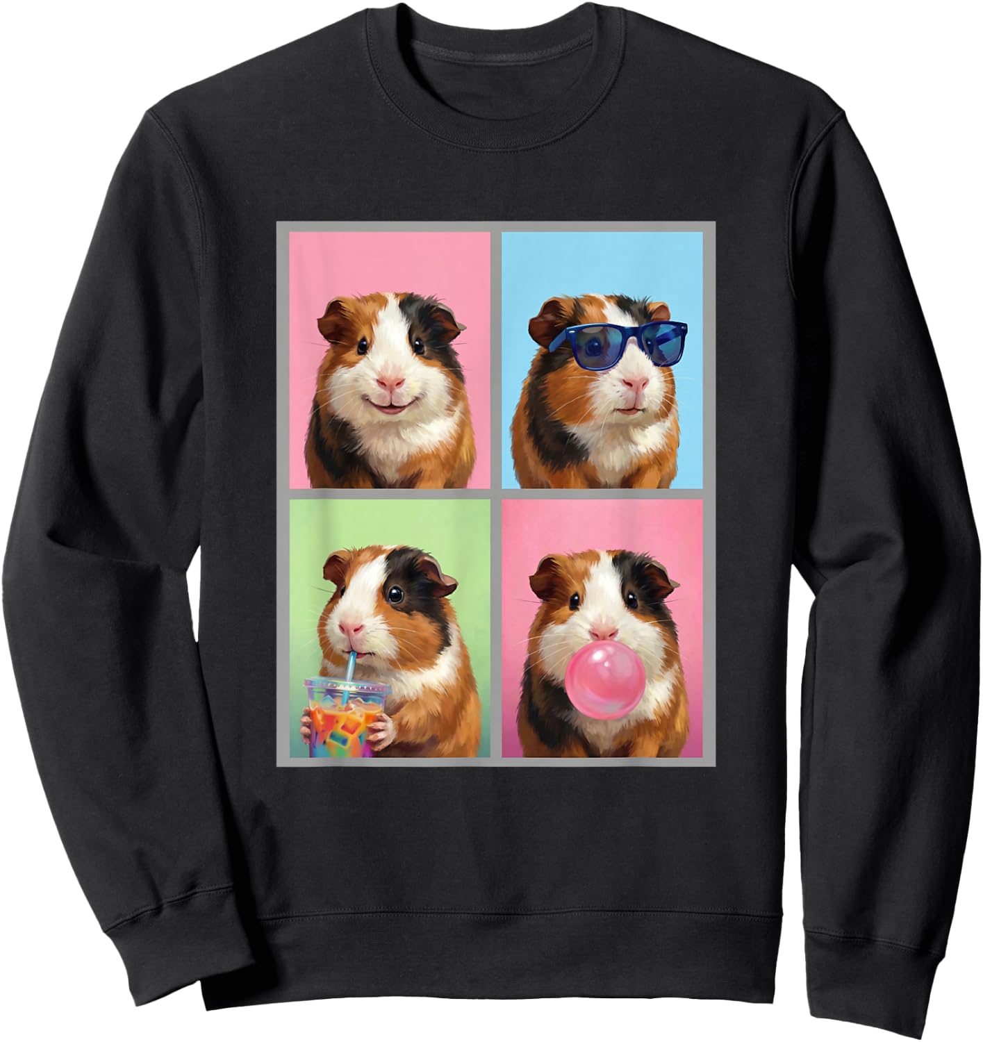 Guinea Pigs Funny Guinea Pig Sweatshirt - Sweatshirt | Black
