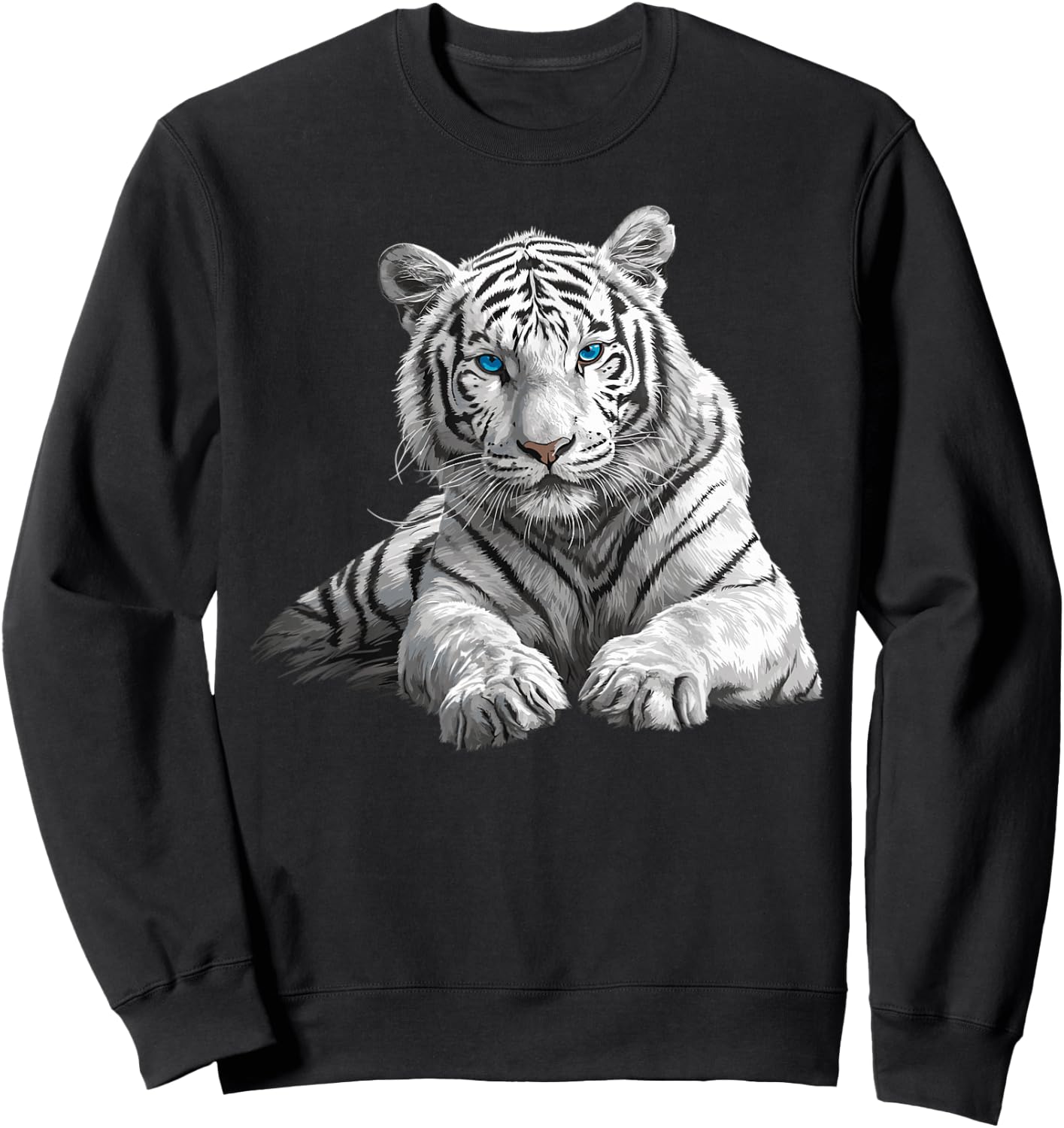 White Tiger White Tiger , black Sweatshirt - Sweatshirt | Black