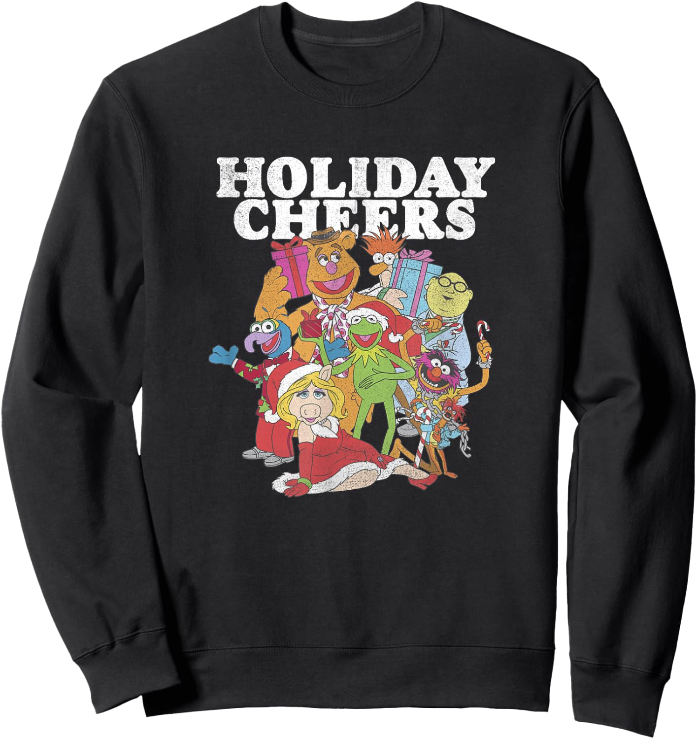 Disney Christmas The Muppets Holiday Cheers Sweatshirt - Sweatshirt | Black