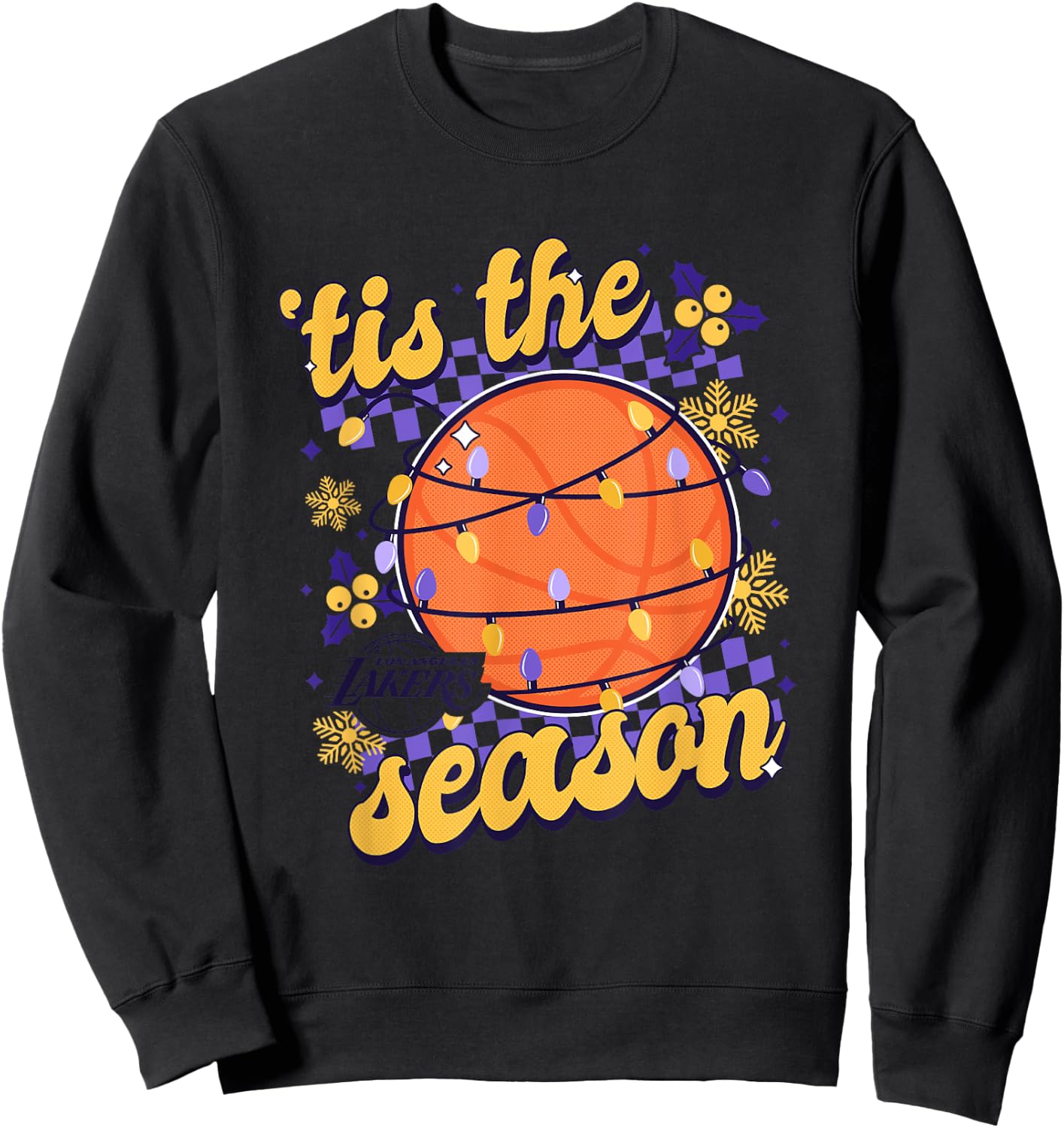 NBA Los Angeles Lakers Christmas Tis The Season Sweatshirt - Sweatshirt | Black