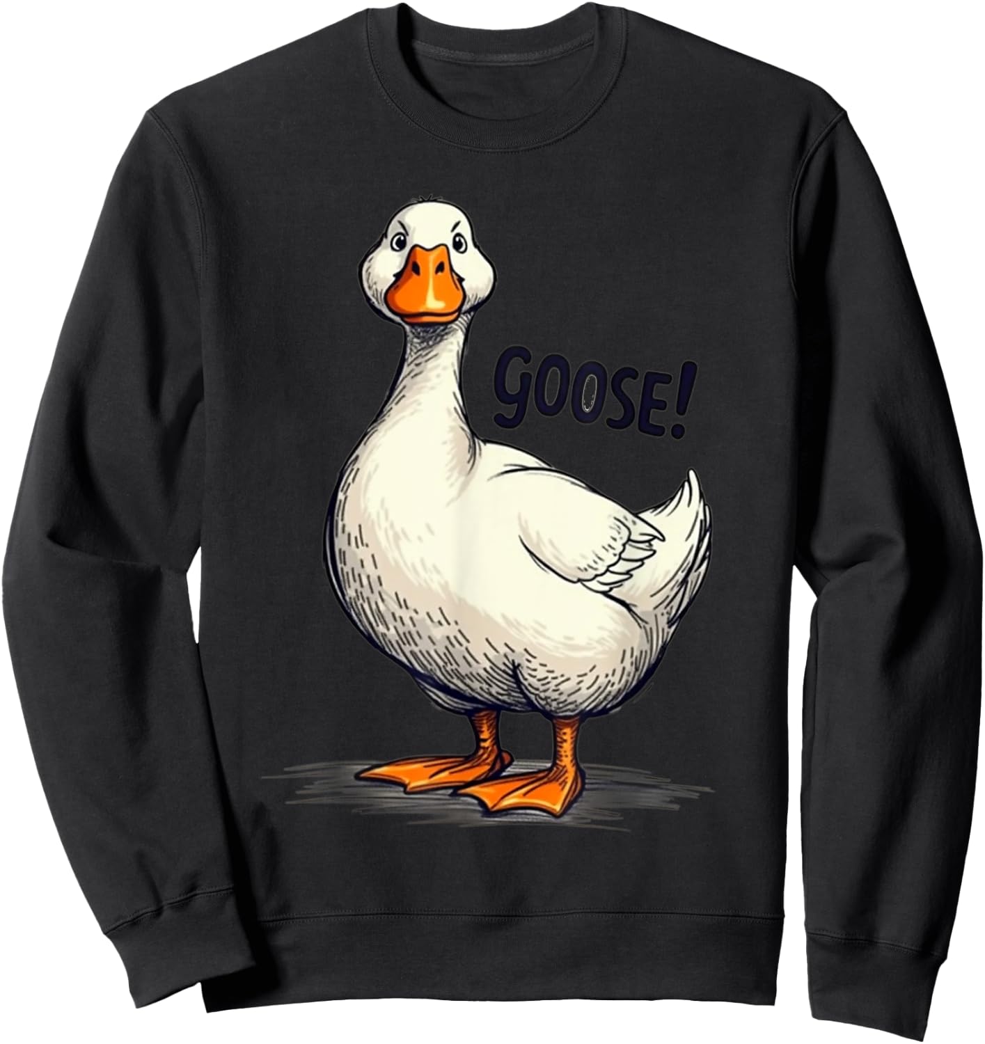 Funny Goose Geese Meme pour hommes, femmes, enfants, garçons et filles Sweatshirt - Sweatshirt | Black