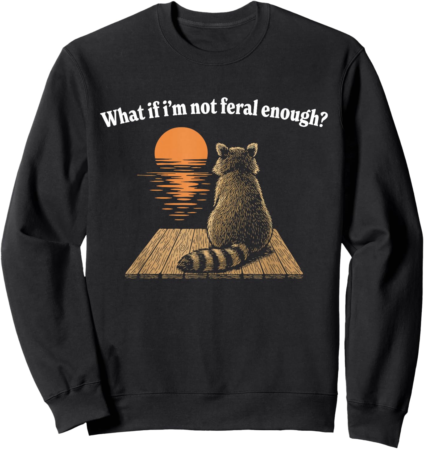 Feral Racoon Sweatshirt - Sweatshirt | Black